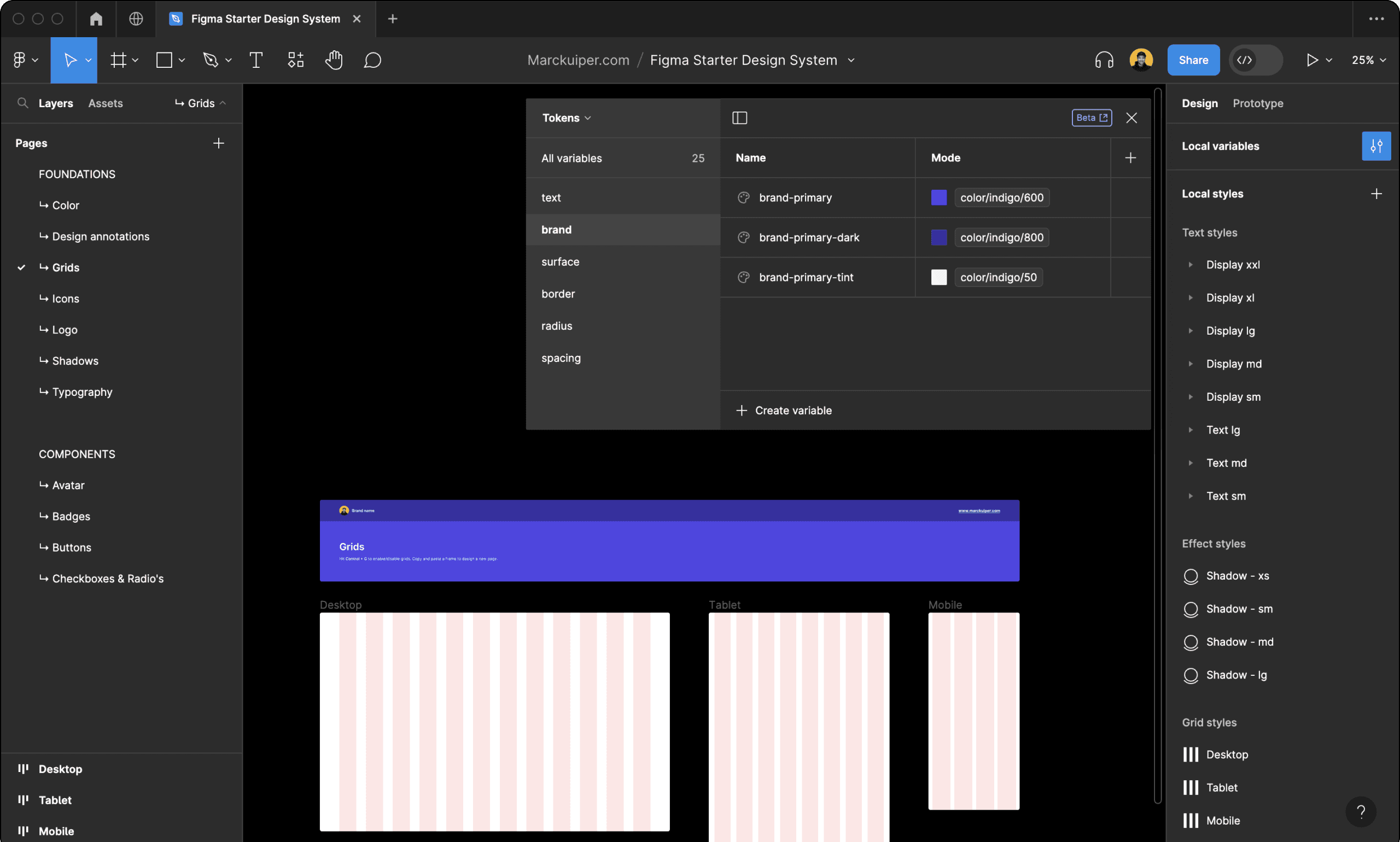 Example Mini Design System Figma