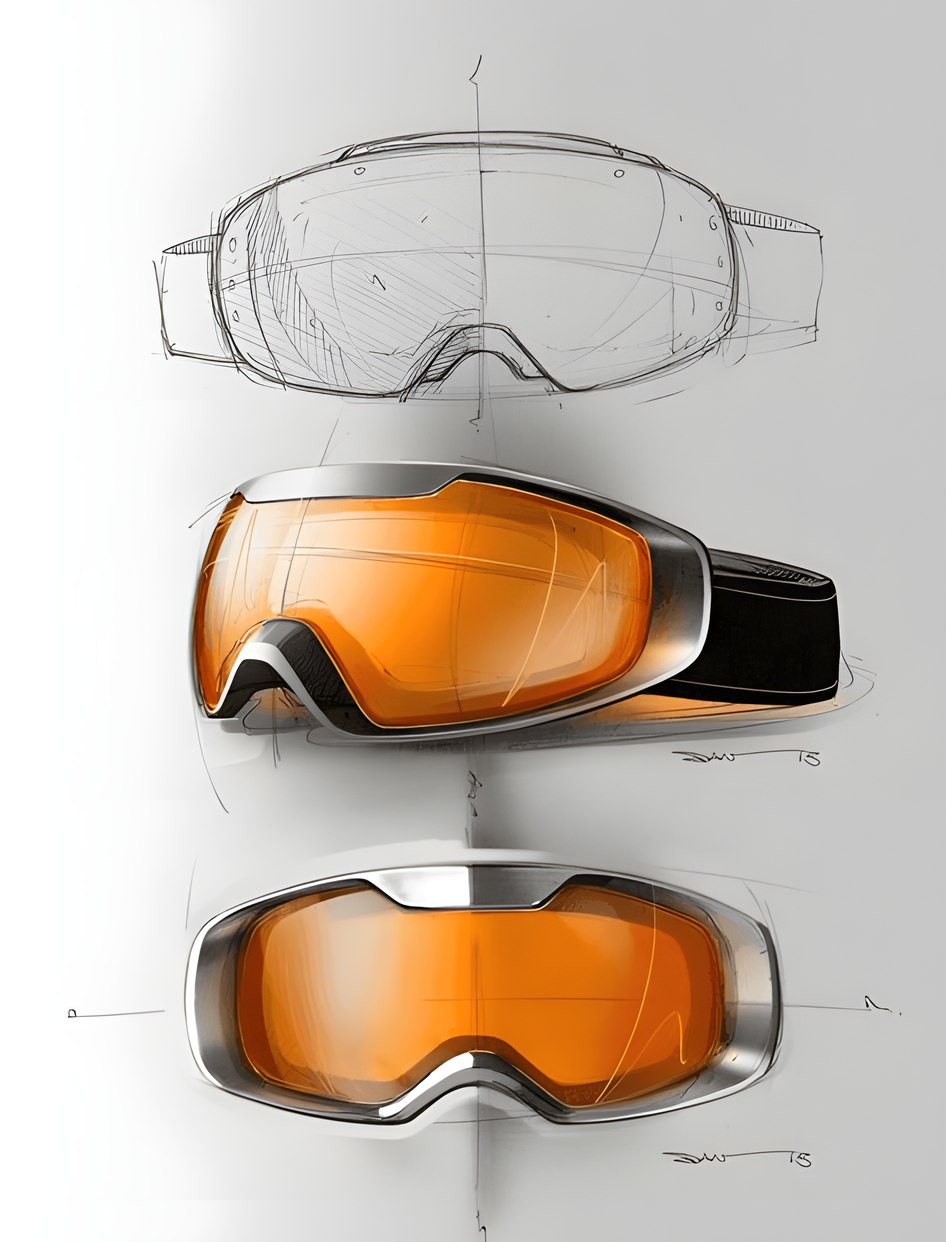 Industrial design sketch