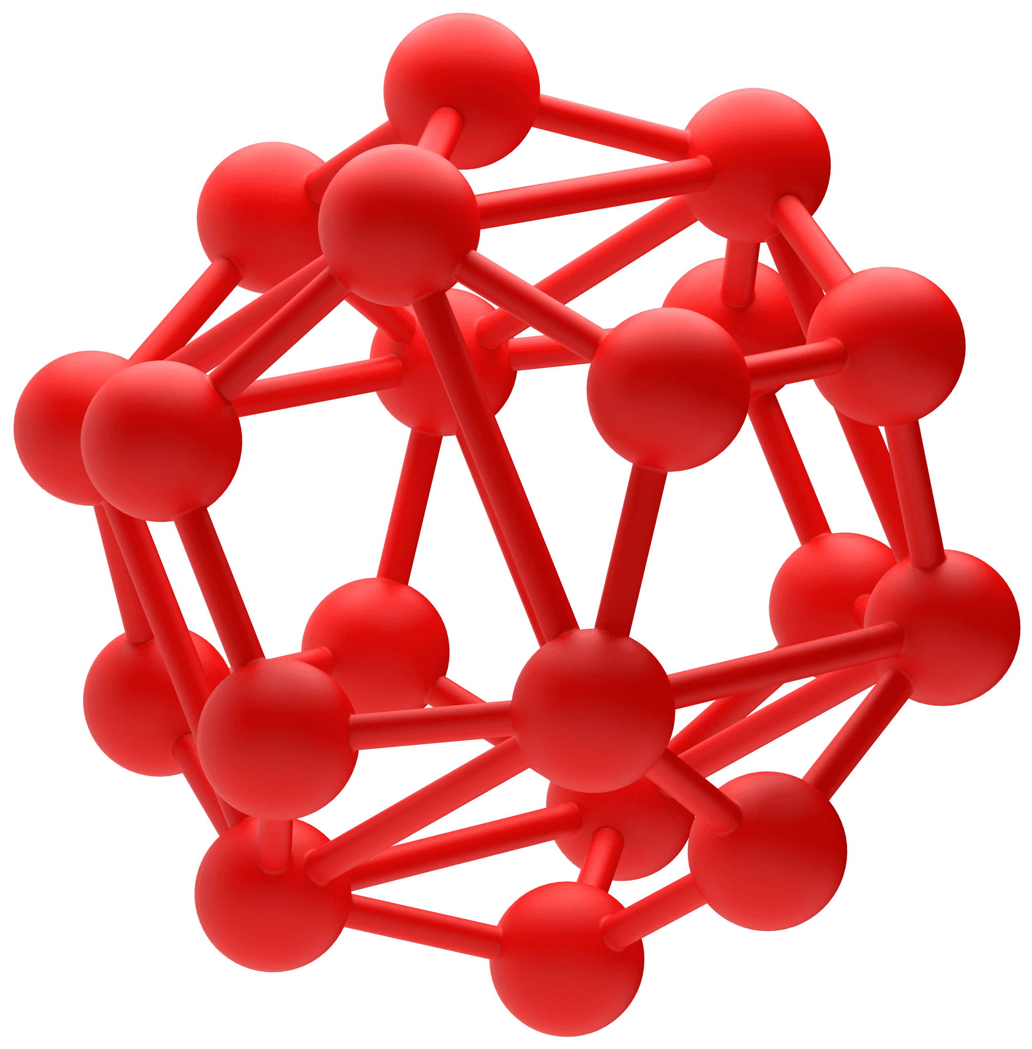 3D atom sphere illustration