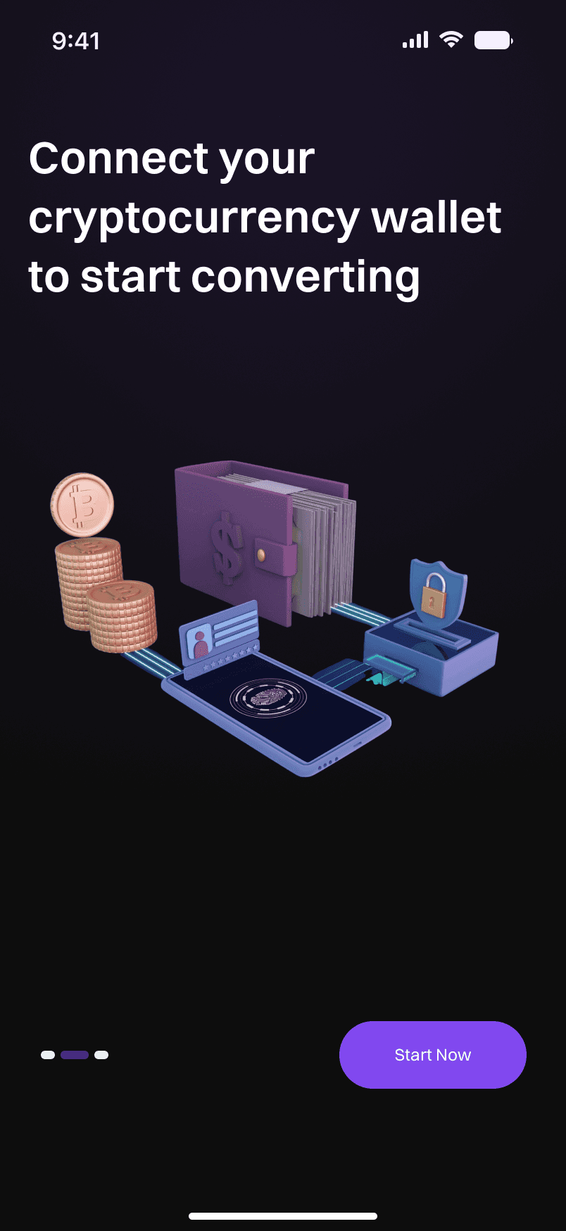 Splash & Onboarding, screen 3