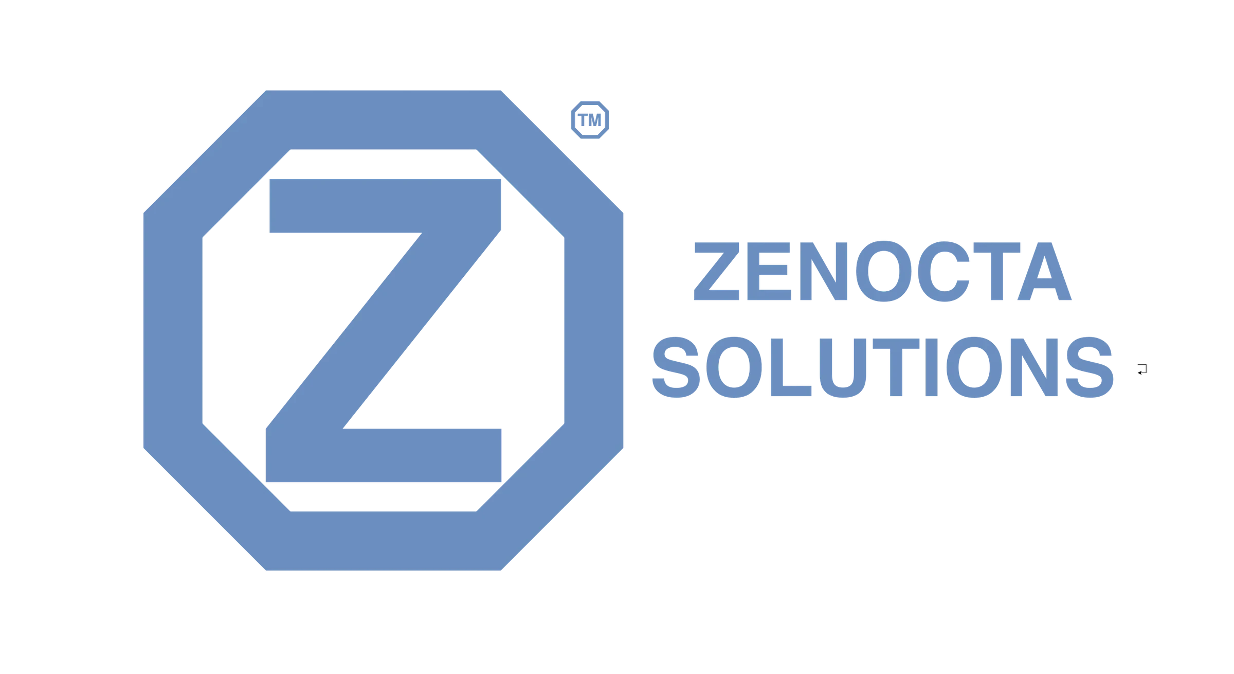 Zenocta Solutions brand identity representing AI-driven software and digital transformation services