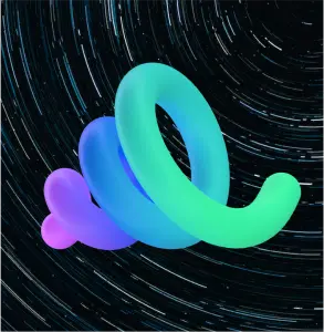 3D Render of squiggles