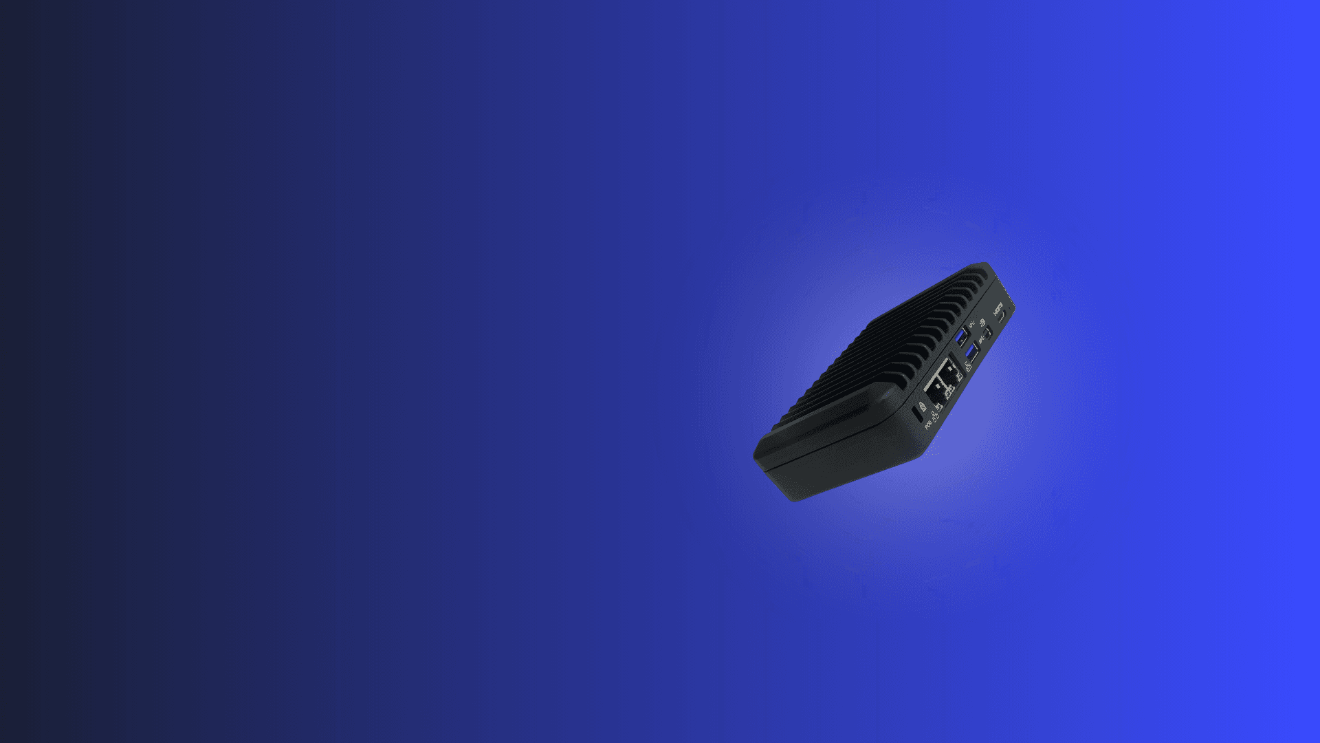 mini Pc on plain backbround