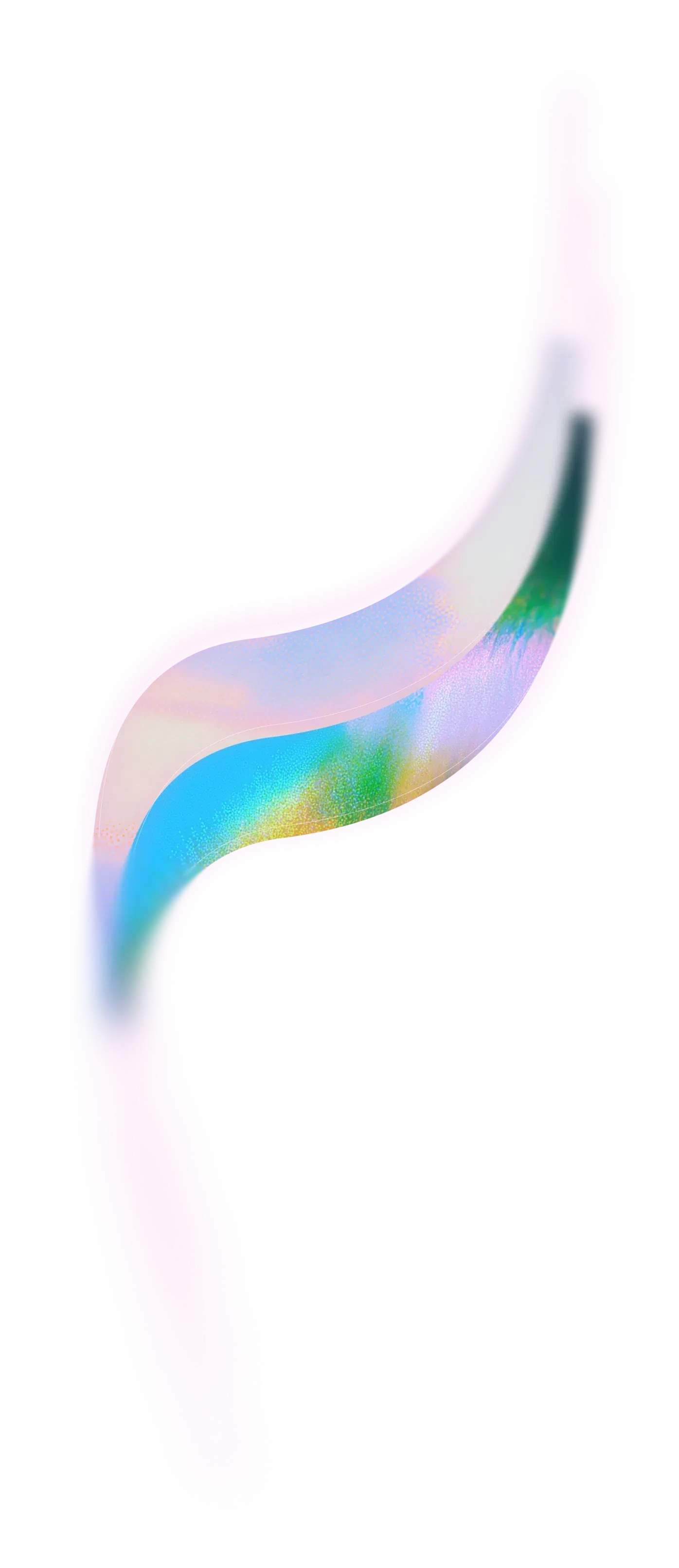 Abstract pink and blue curved shape, resembling a stylized "S" or wave, conveying a sense of smooth glide and modern design.