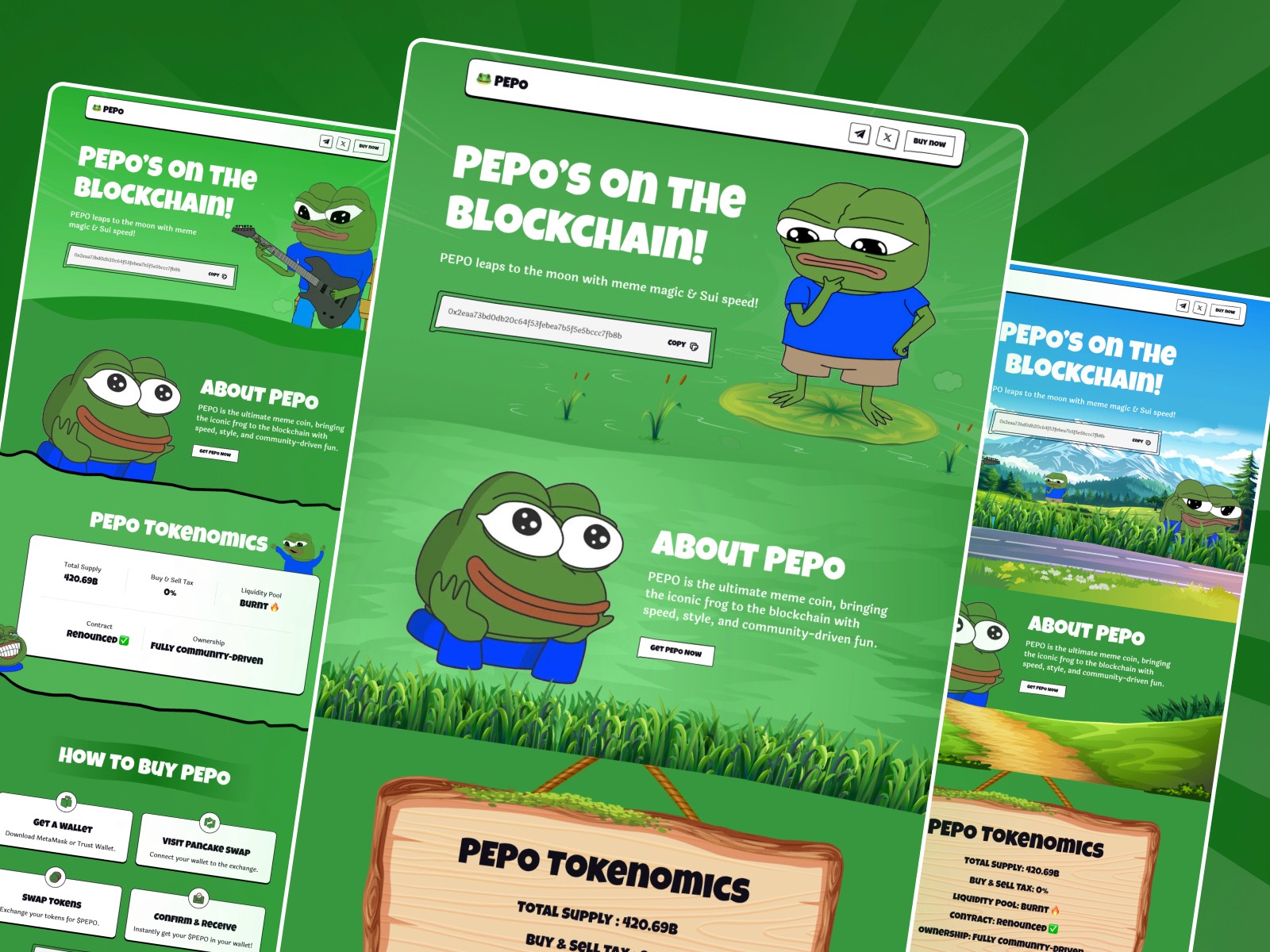 Pepo — 极简现代 Web3 项目官网设计灵感