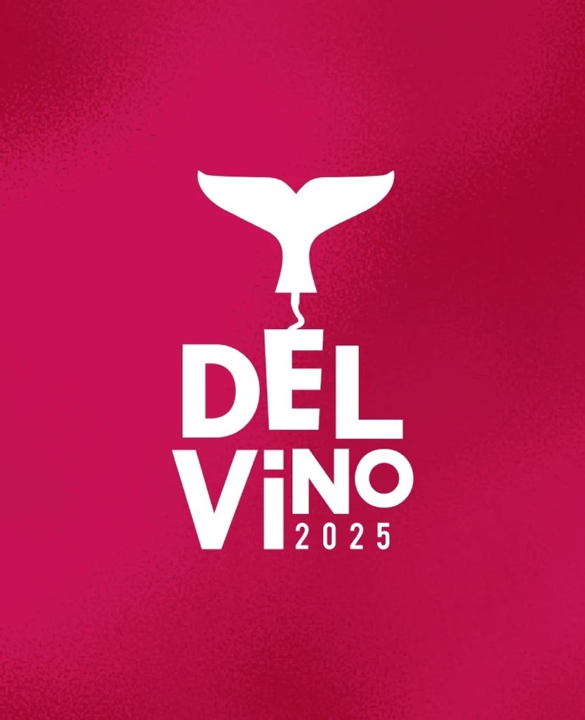 Logo do Del Vino 2025, um Festival Enogastronômico no Inverno da Praia do Rosa