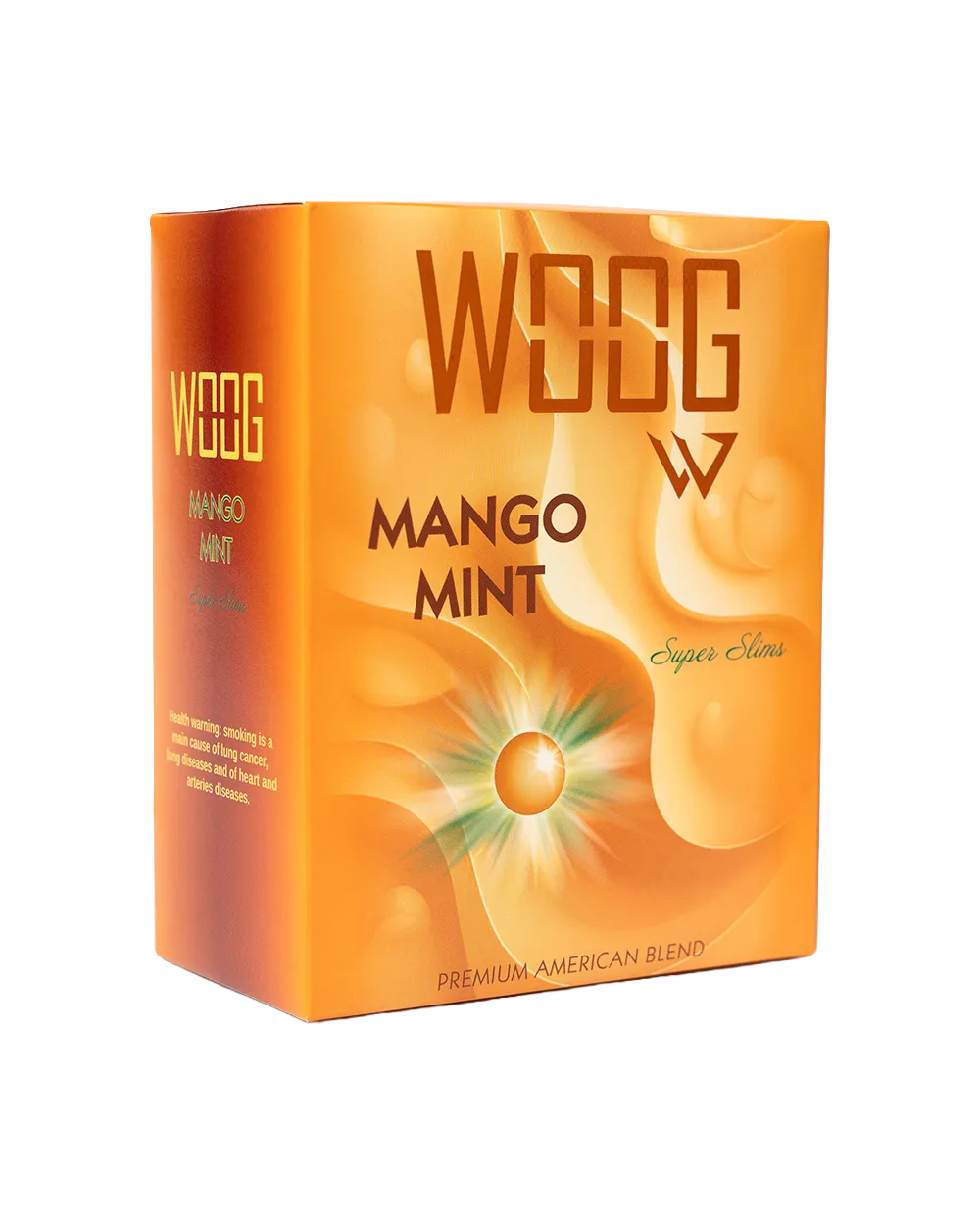 Woog Mango Mint cigarette pack.