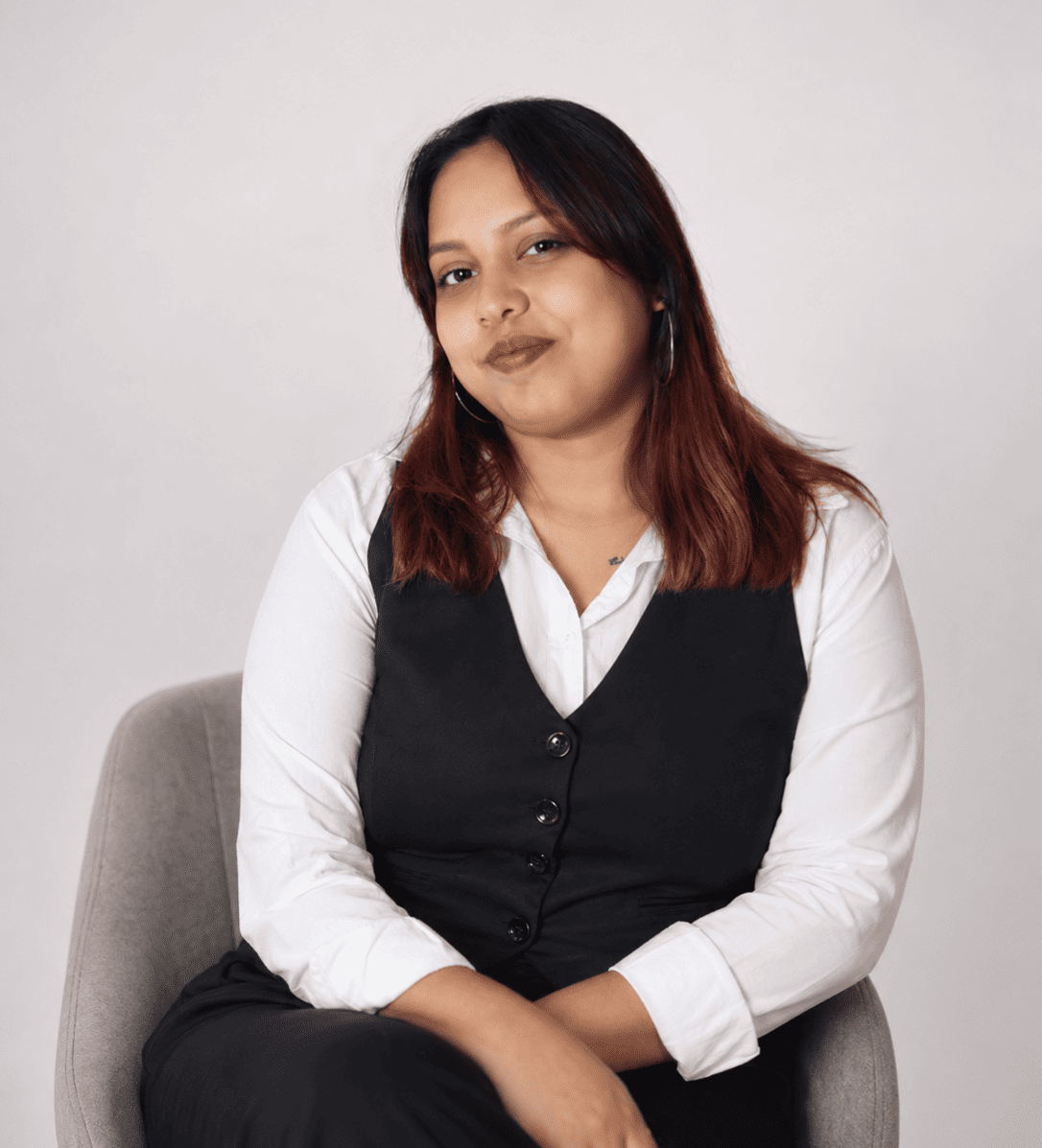 Ekta Bhoi, Social Media Manager, in a close-up outdoor portrait