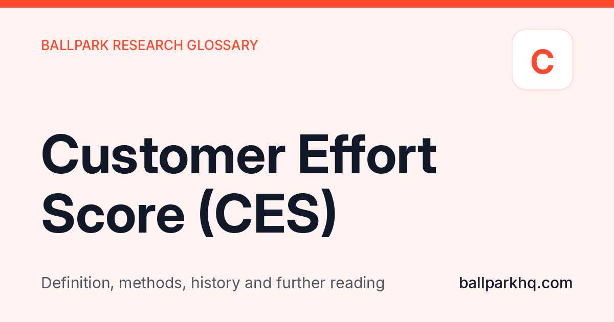 Customer Effort Score (CES)