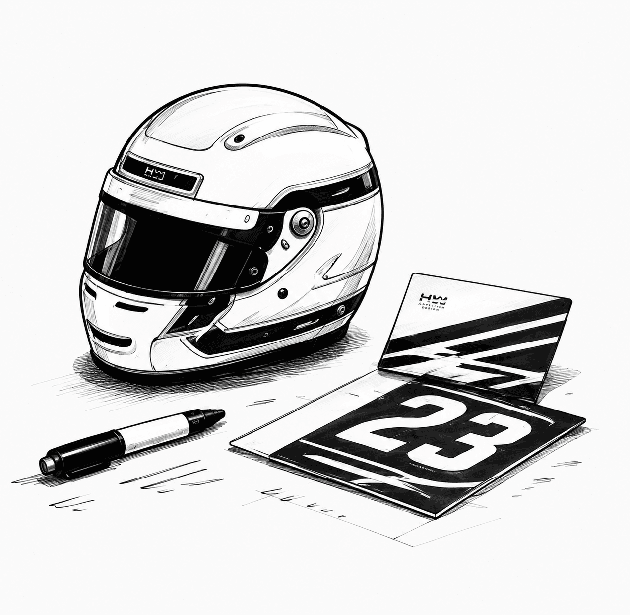 Helmet illustration
