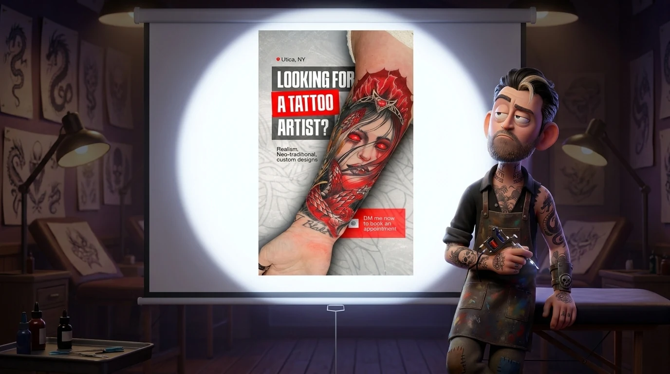 12 High-Performing Meta Ad Creatives for Tattoo Studios and Artists