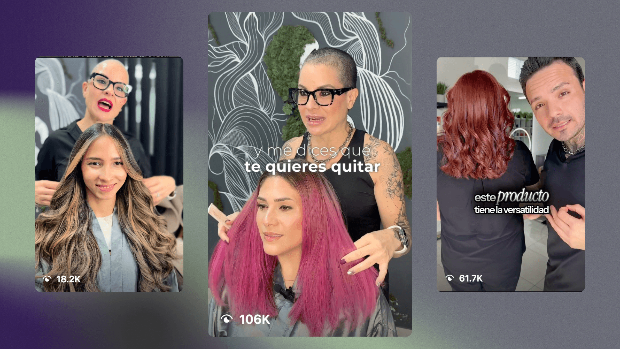 Platinum Salon Puerto Rico client transformation results generated through strategic social media marketing by Social Pulse Media.