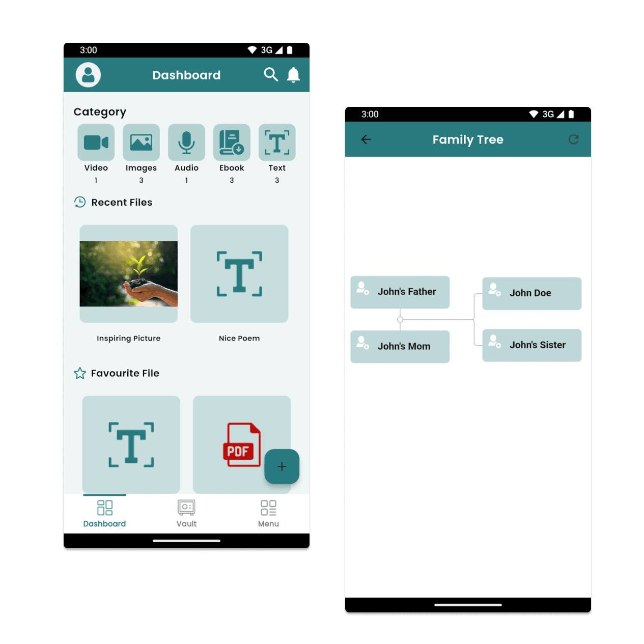 A large orange truck driving down a dirt road