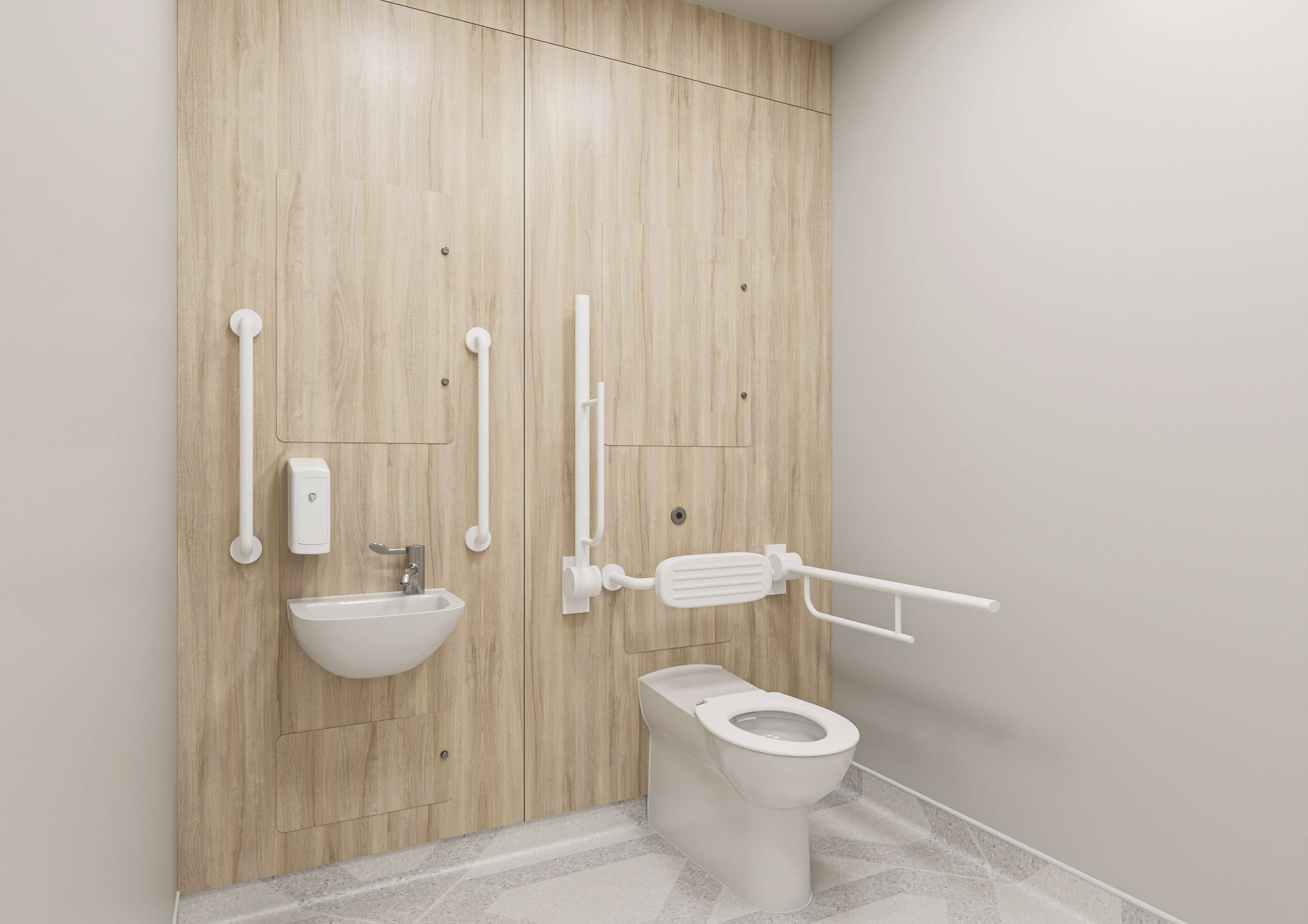 Fresh maple CWHB integrated plumbing system