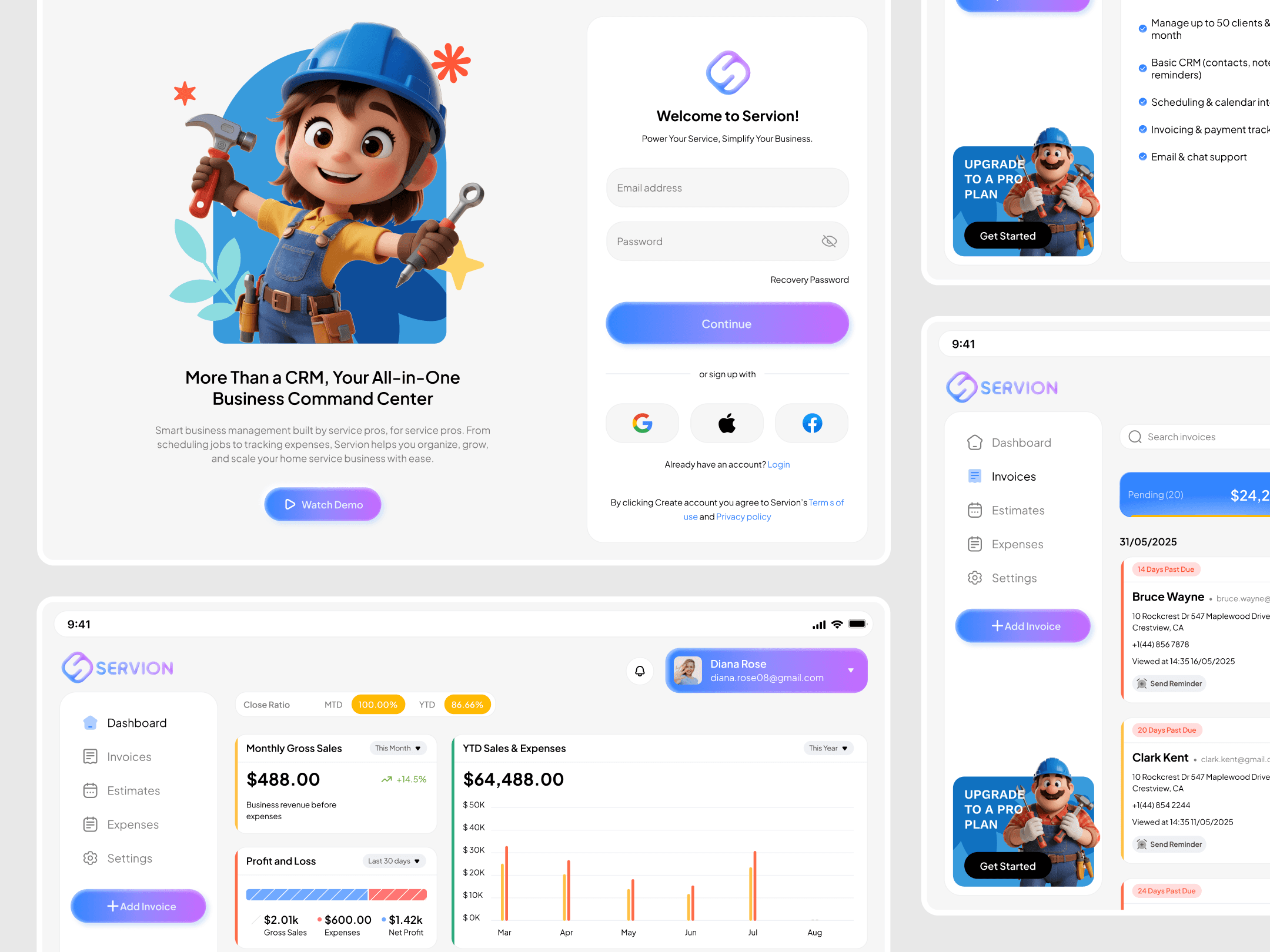 Image of Servion Tablet App Design
