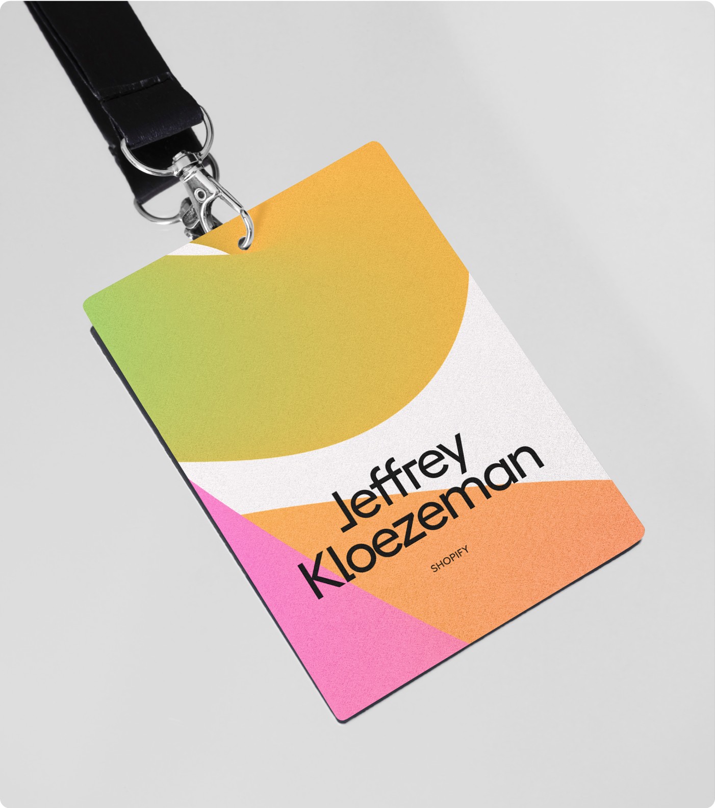 name tag d2csummit mockup by analogue agancy