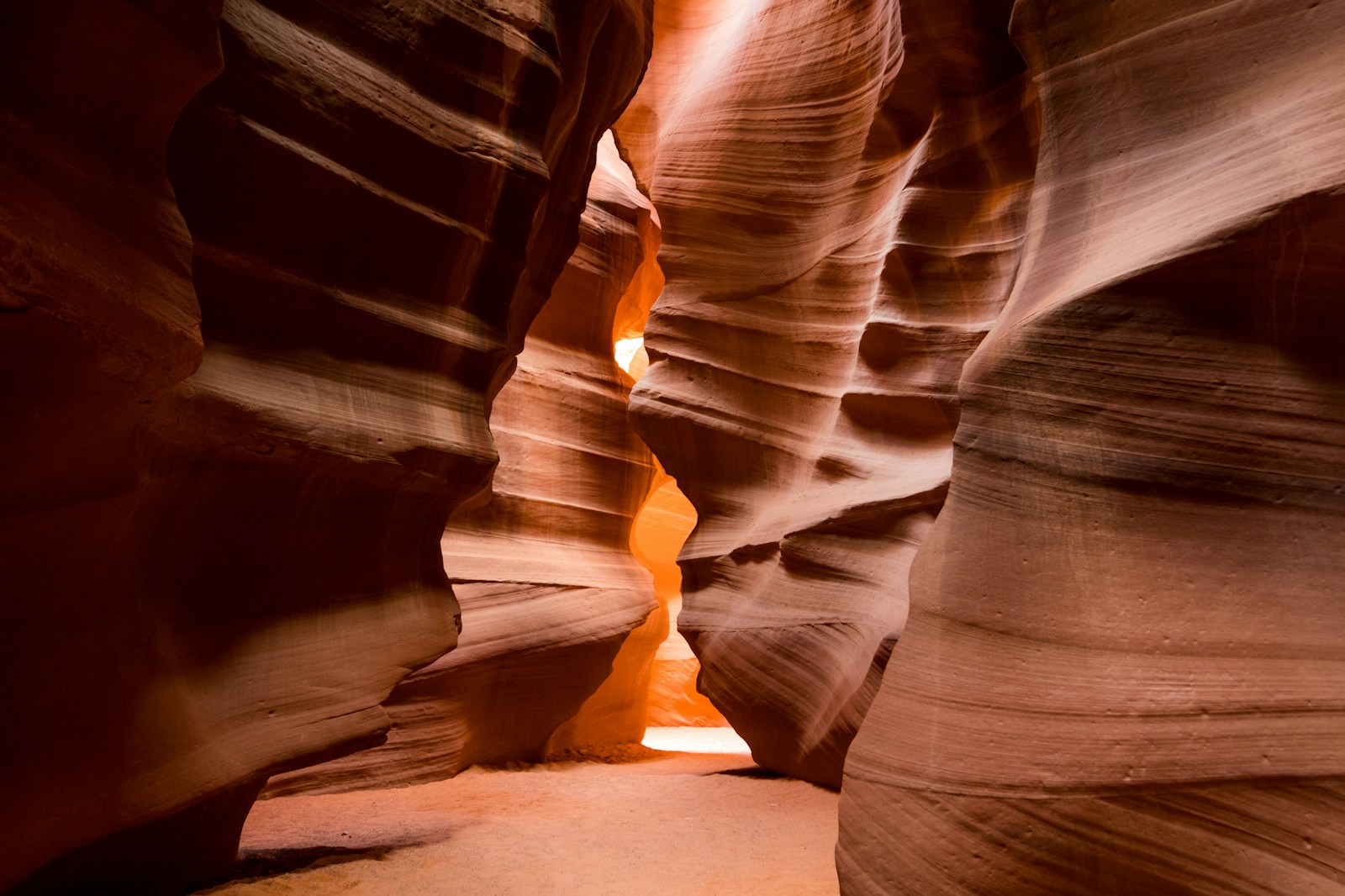 Upper Antelope Canyon and its famous light beams.
