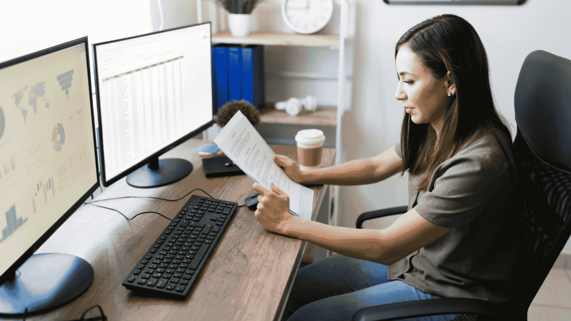 woman working - Financial Data Categorization Rules Examples
