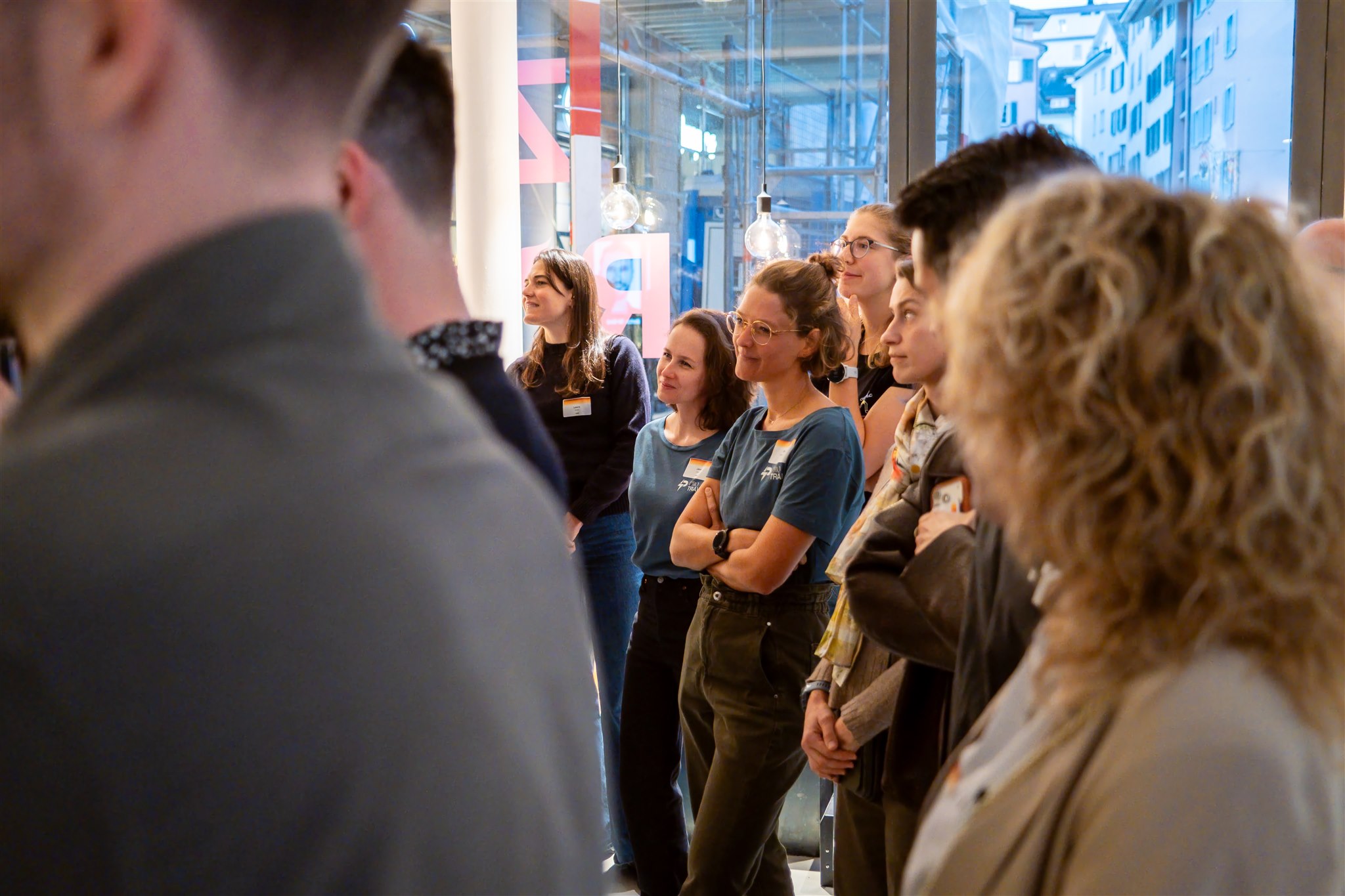 Audience listening during presentation at product launch Zurich