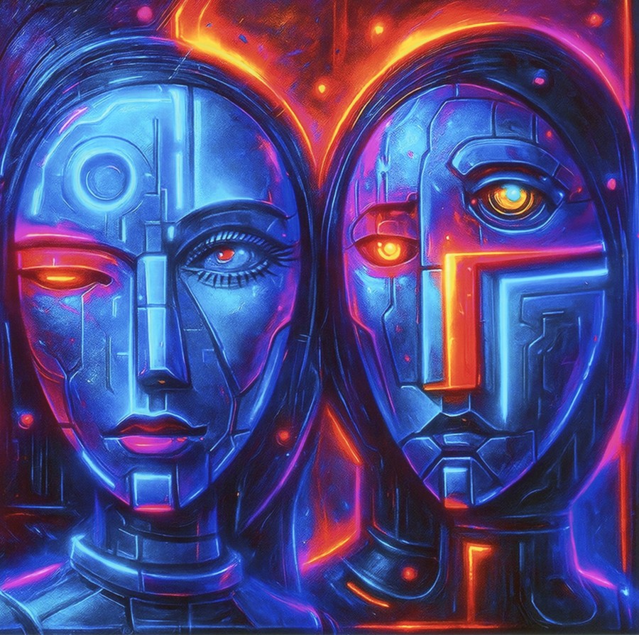 Kijkers zonder Woorden | AI kunst