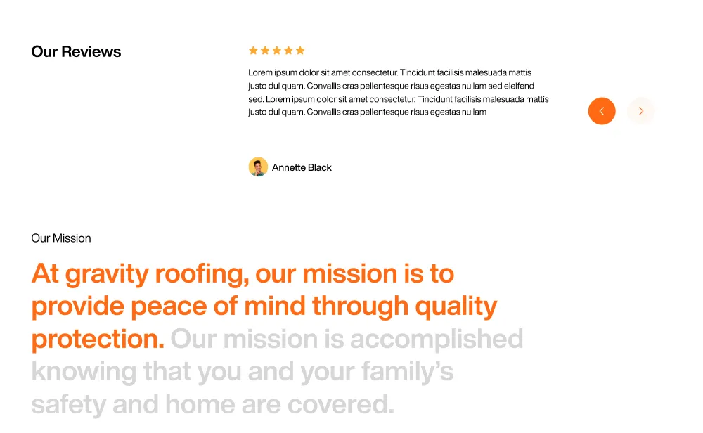 Roofing Website Design