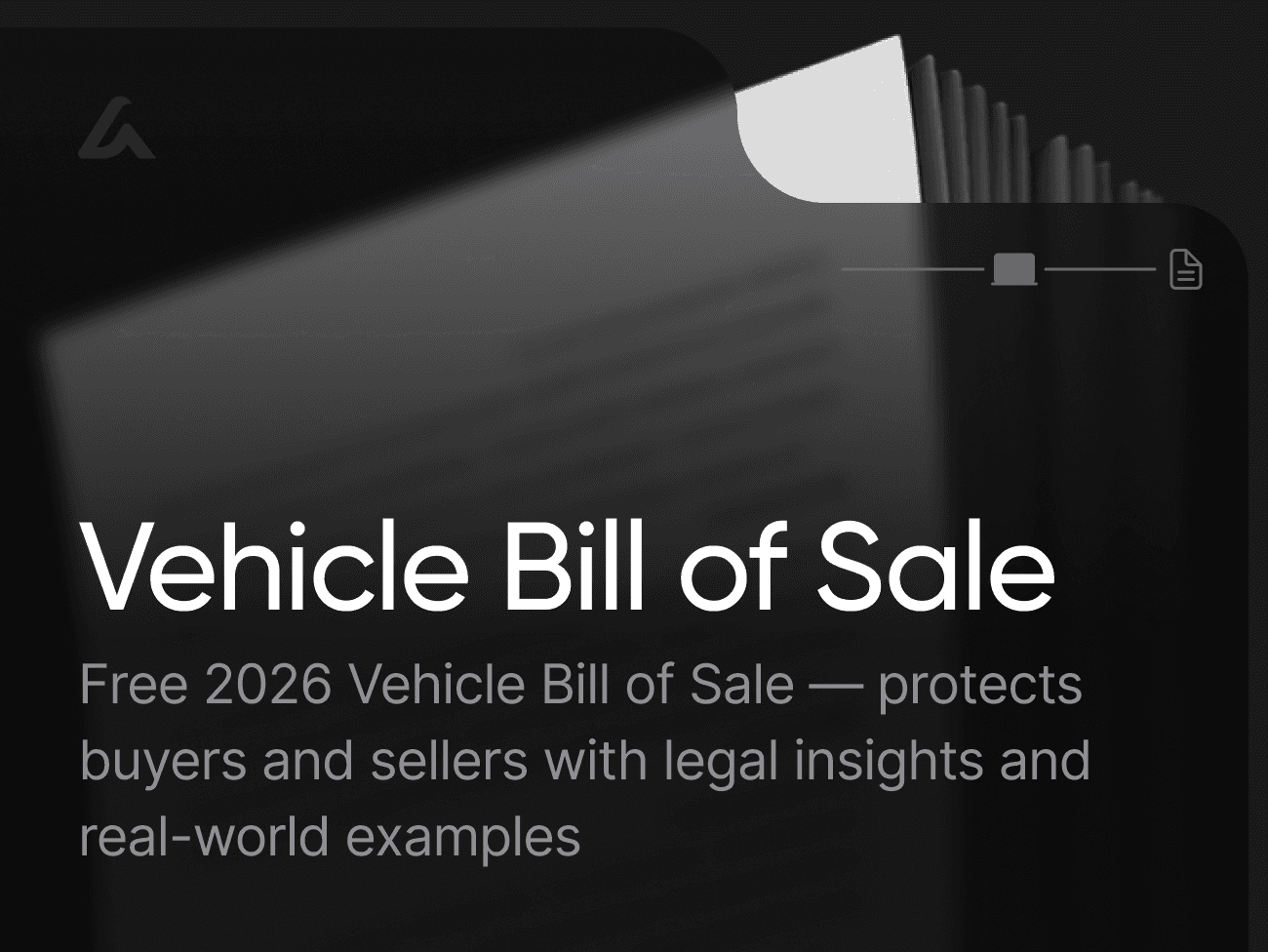 Vehicle Bill of Sale