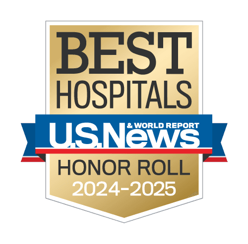 U.S. News Best Hospitals Honor Roll 2024-2025 badge