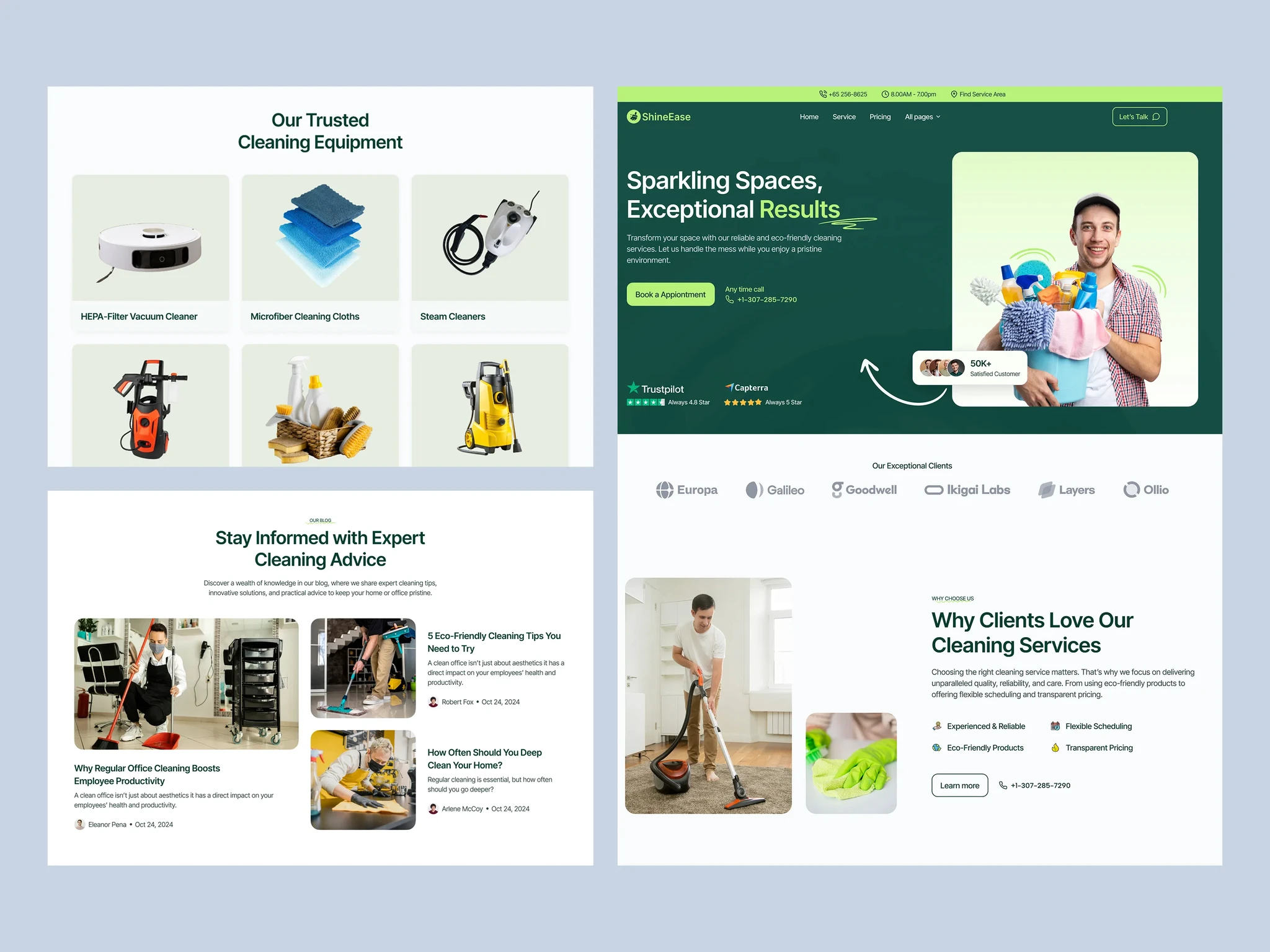 Framer Cleaning Agency Template