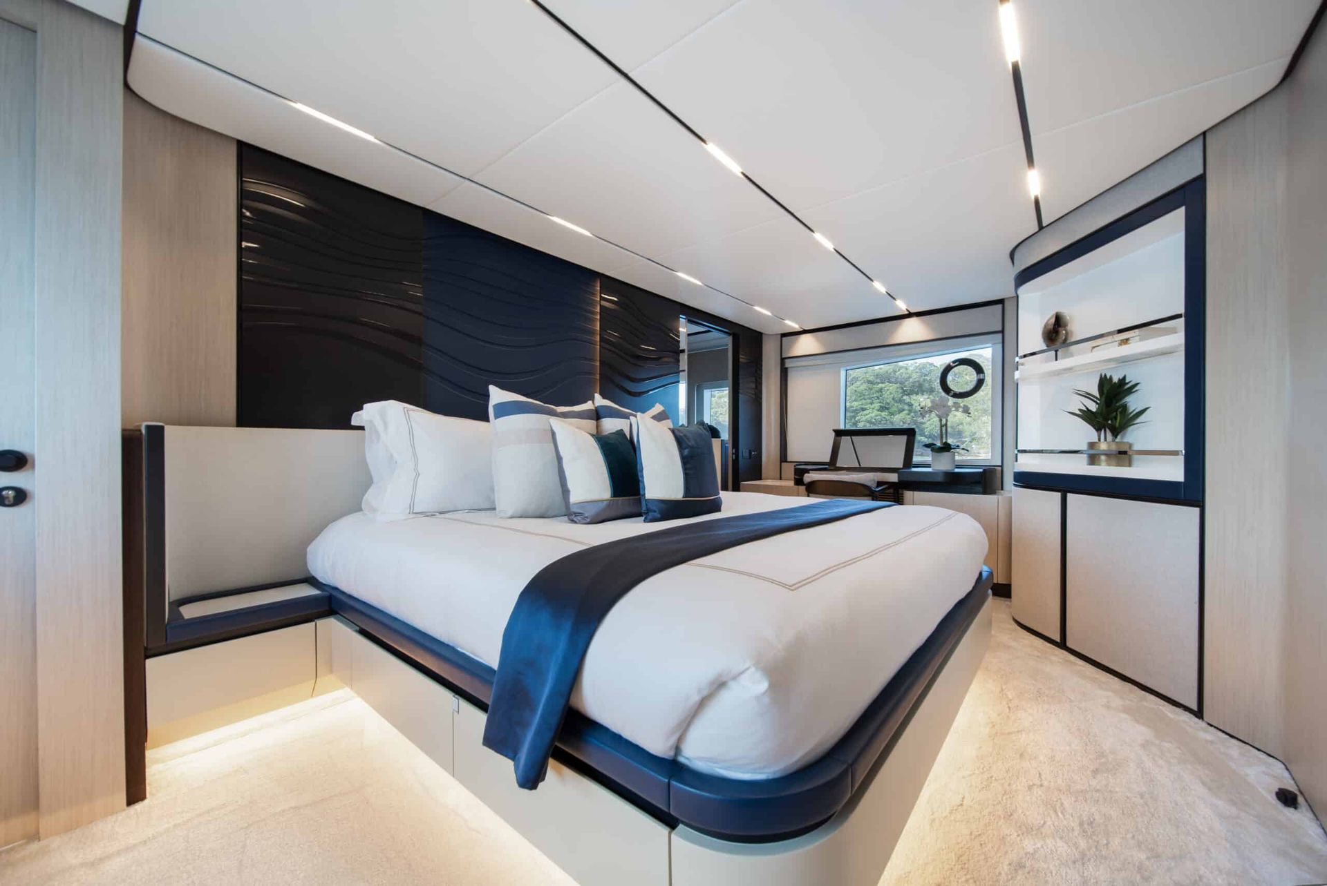 Yacht on water