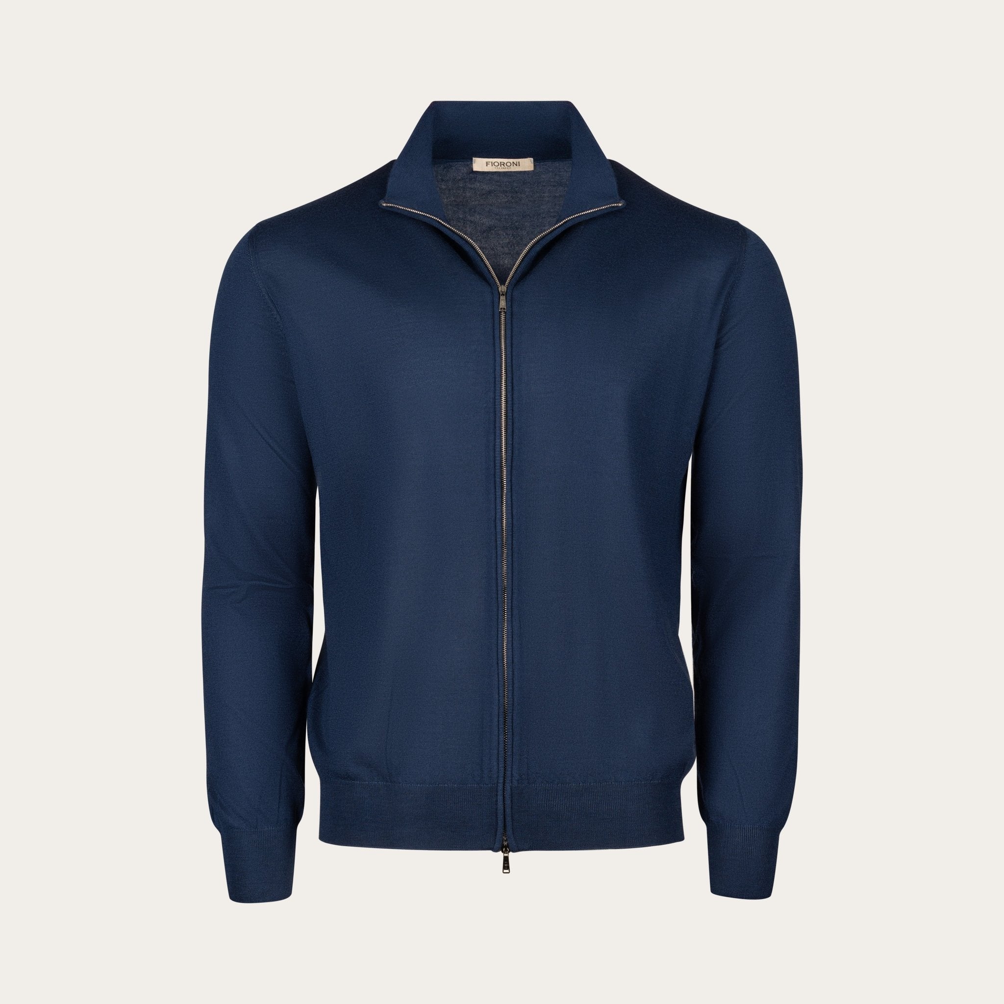 Bomber style cotton and silk cardigan - Mandelli UK