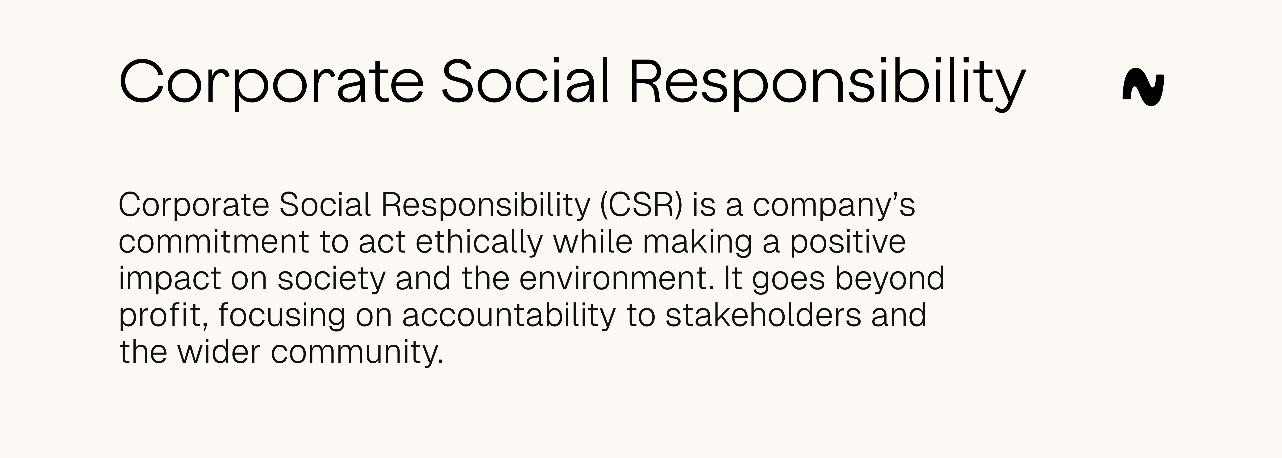 Corporate social responsibilty definition