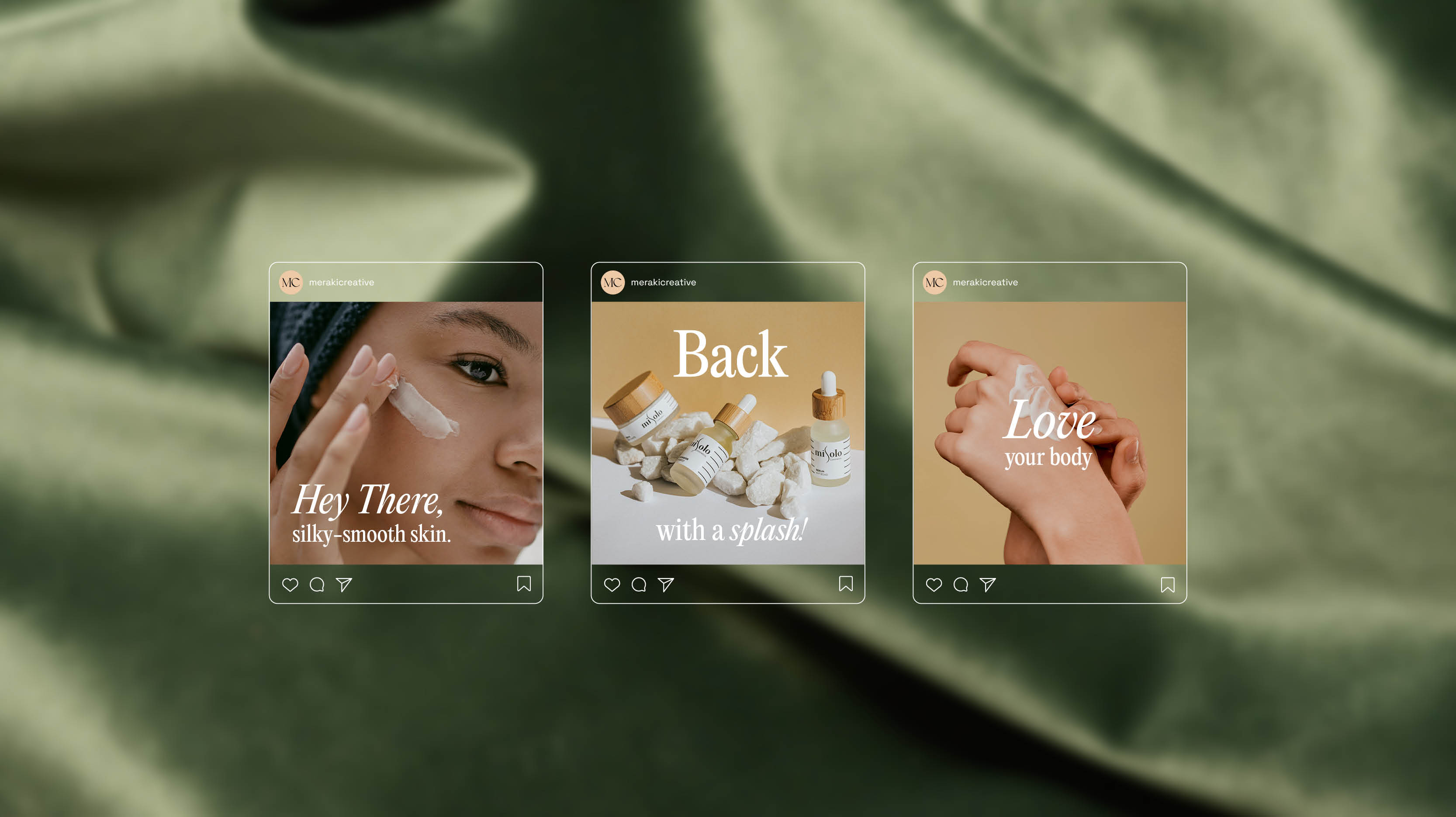 Creative brand identity artwork displayed on a product mock-up