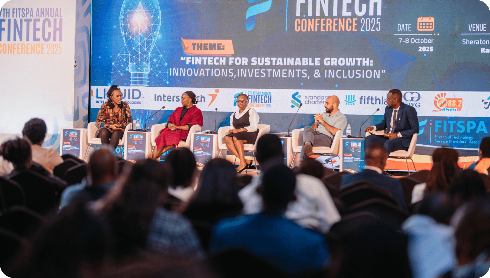 Fintech Industry CEOs speaking at a FITSPA event panel.