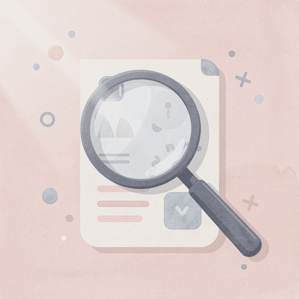 Magnifying glass examining Arabic vowel patterns