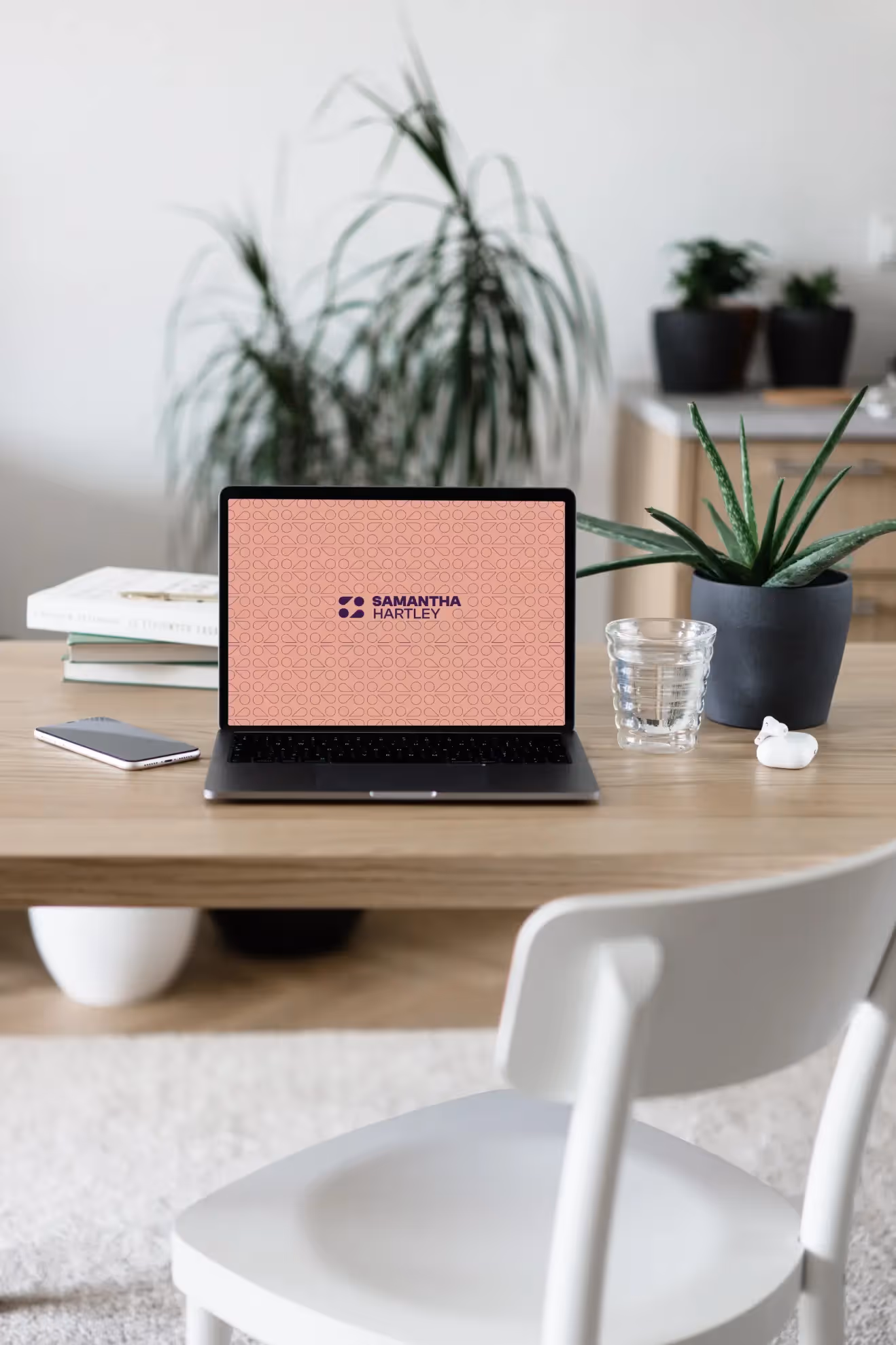 Completed website displayed for a professional services client