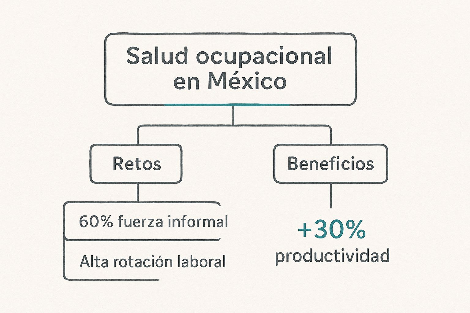 Infographic about qué es la salud ocupacional