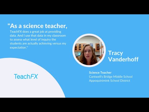 Using TeachFX data to assess inquiry in the science classroom