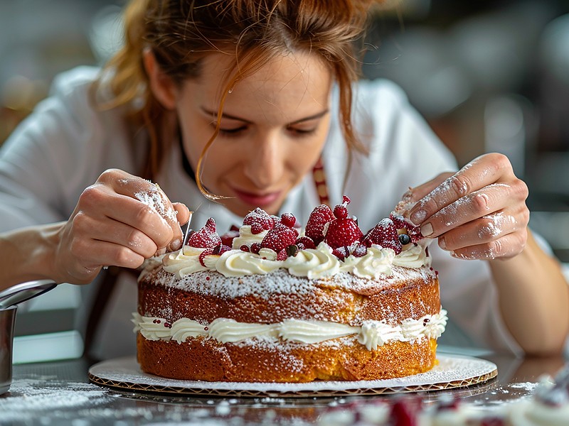 Ciasto w ksztalcie prostokąta