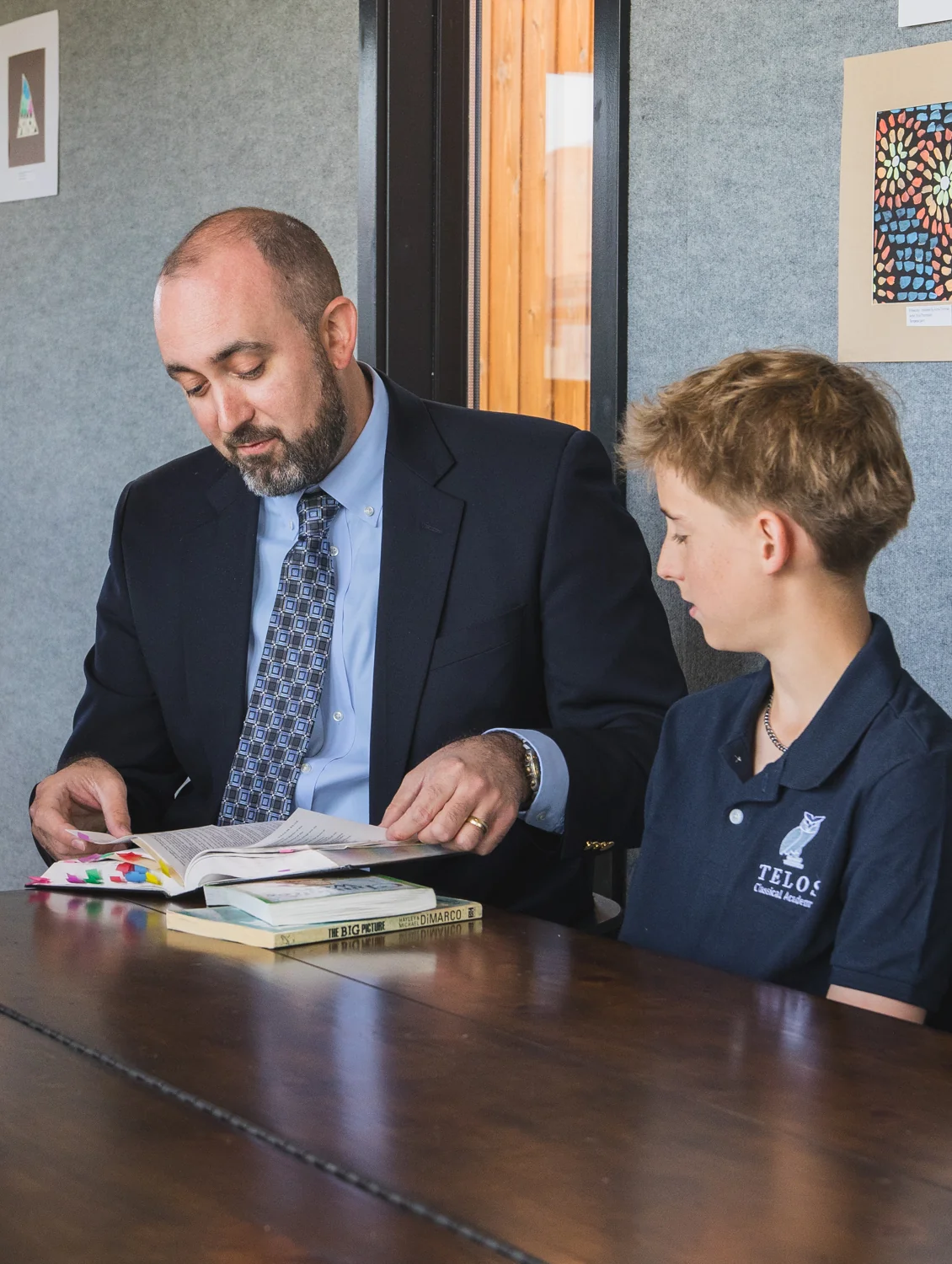 Teacher and student