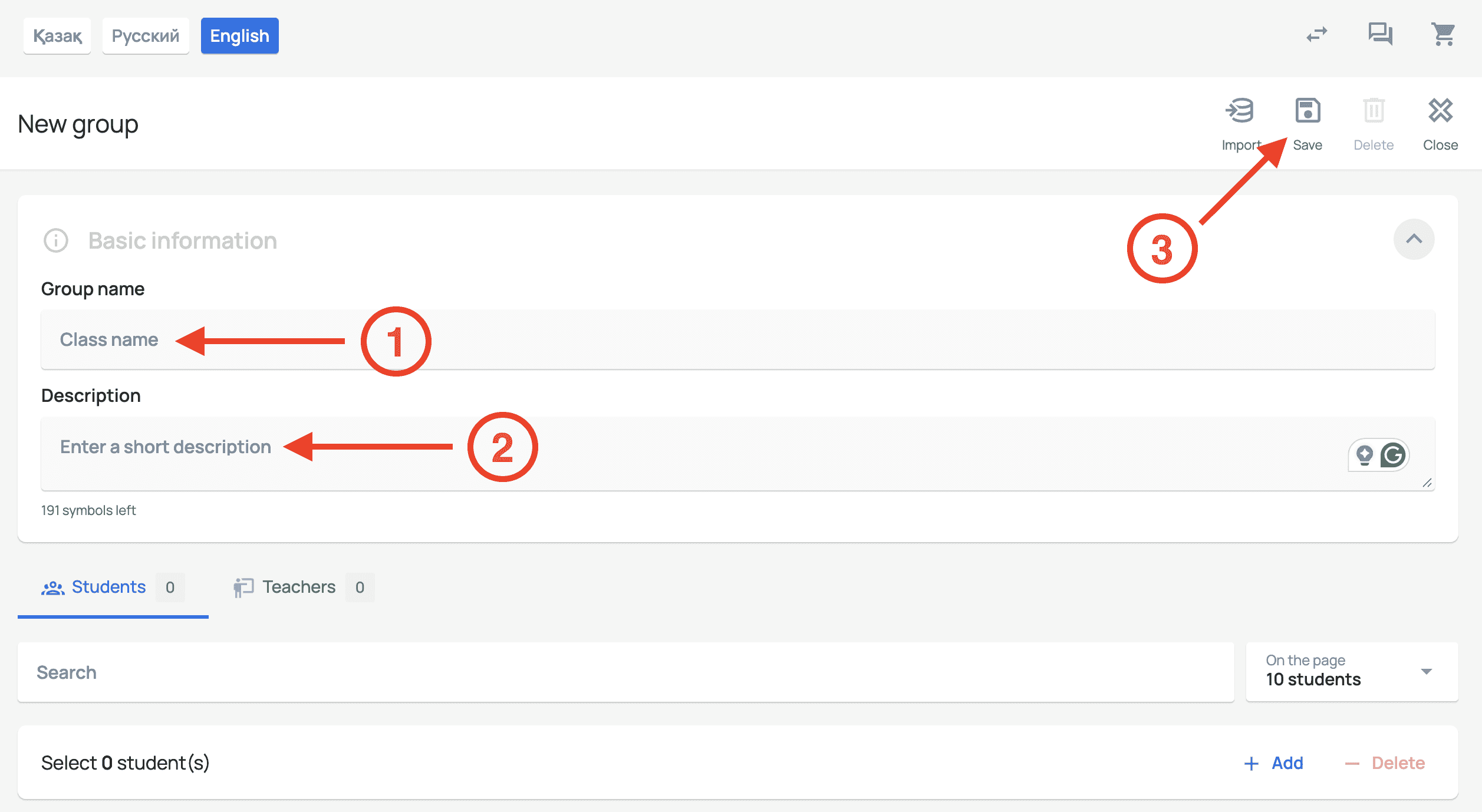 How to create a group — screenshot 3