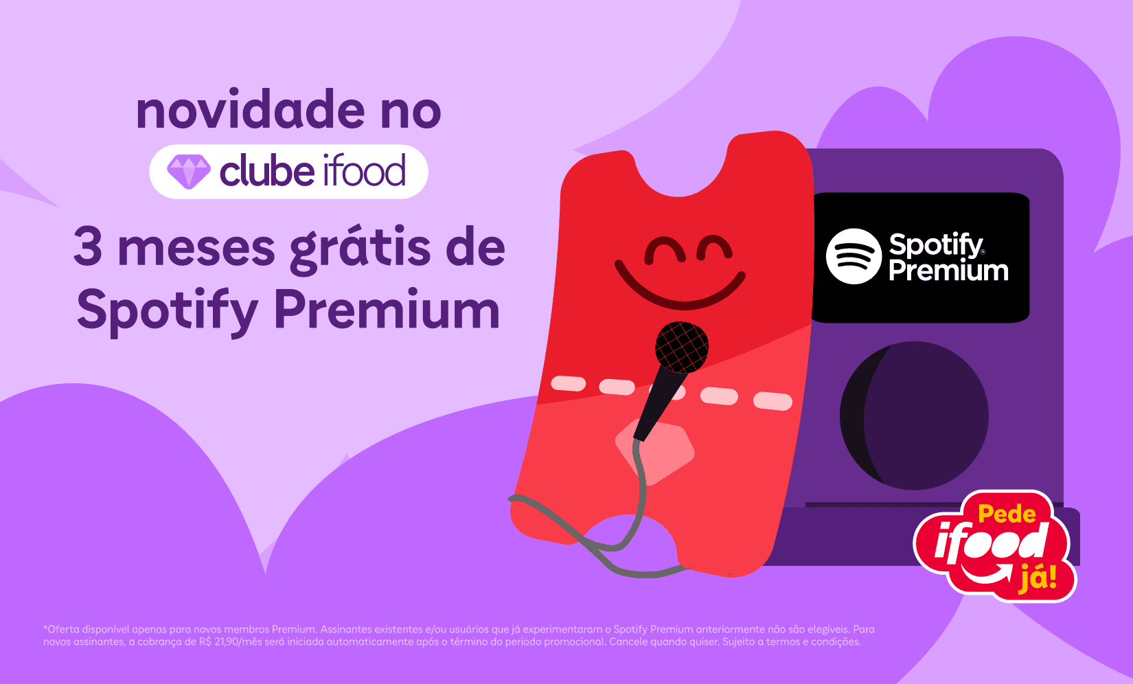 iFood e Spotify firmam parceria para clientes do Clube iFood