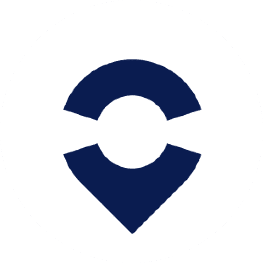 Logo of Venmo featuring a white "V" on a blue background.