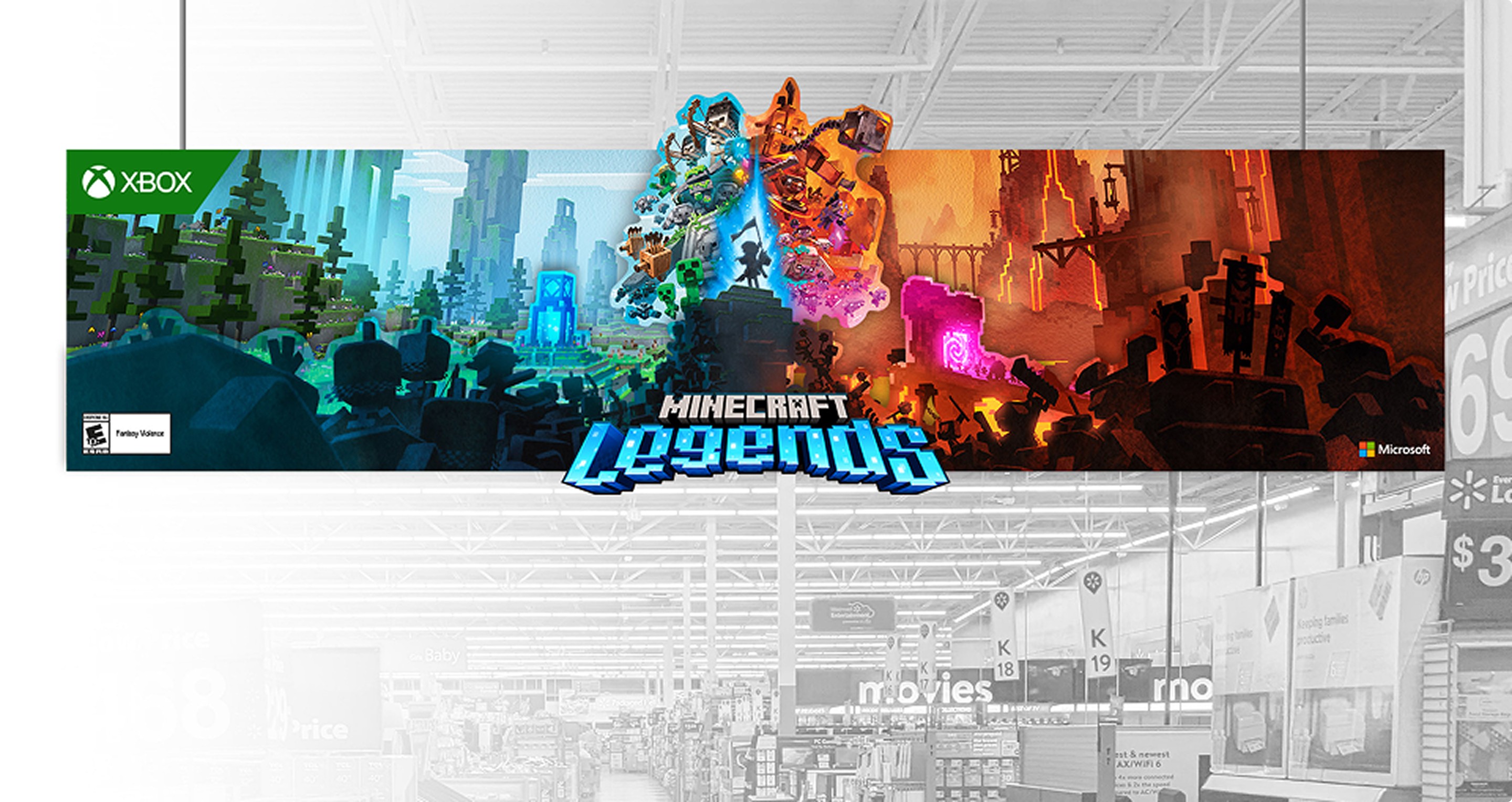 Wide retail poster for Minecraft Legends