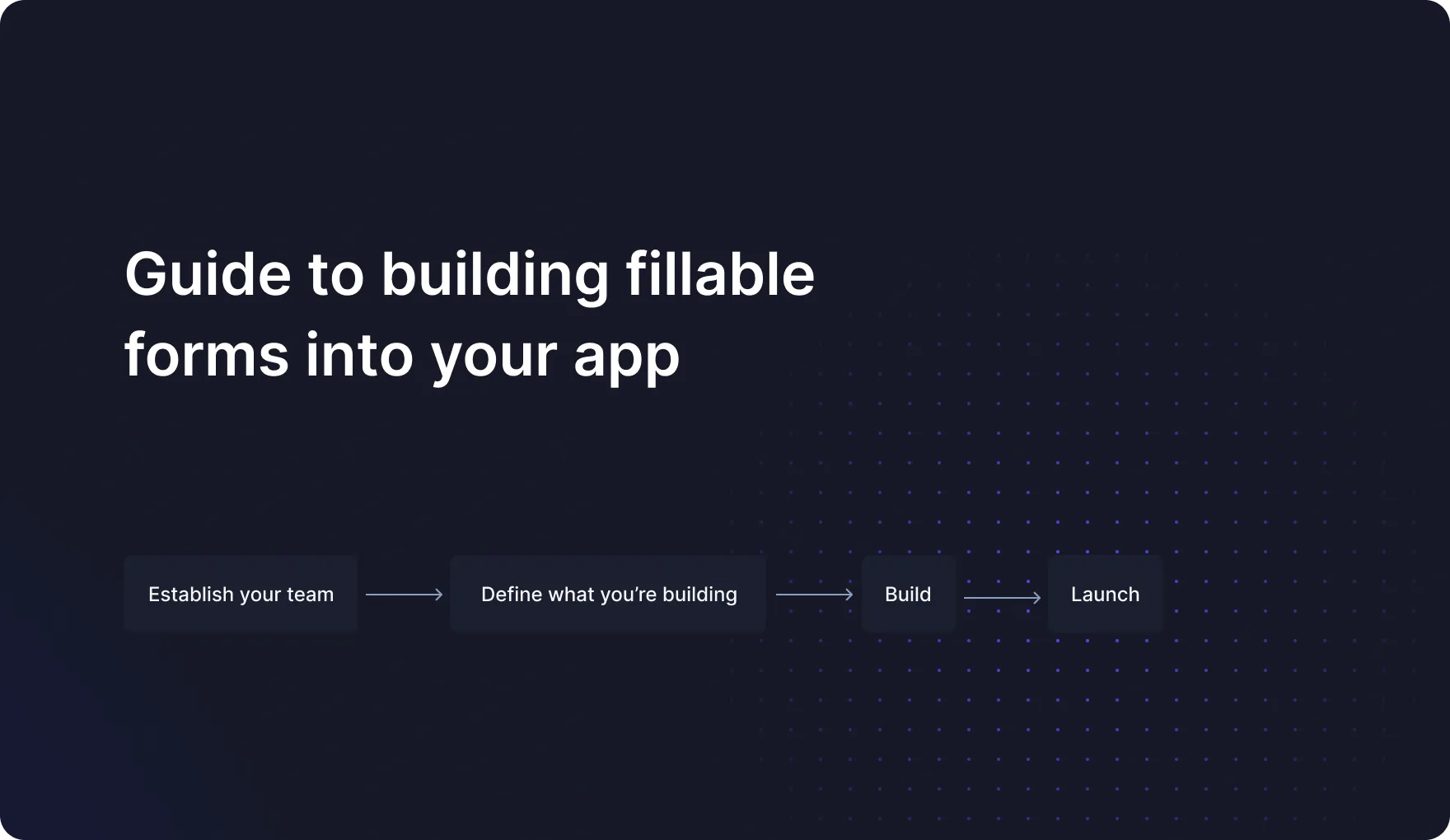 build fillable forms in your app