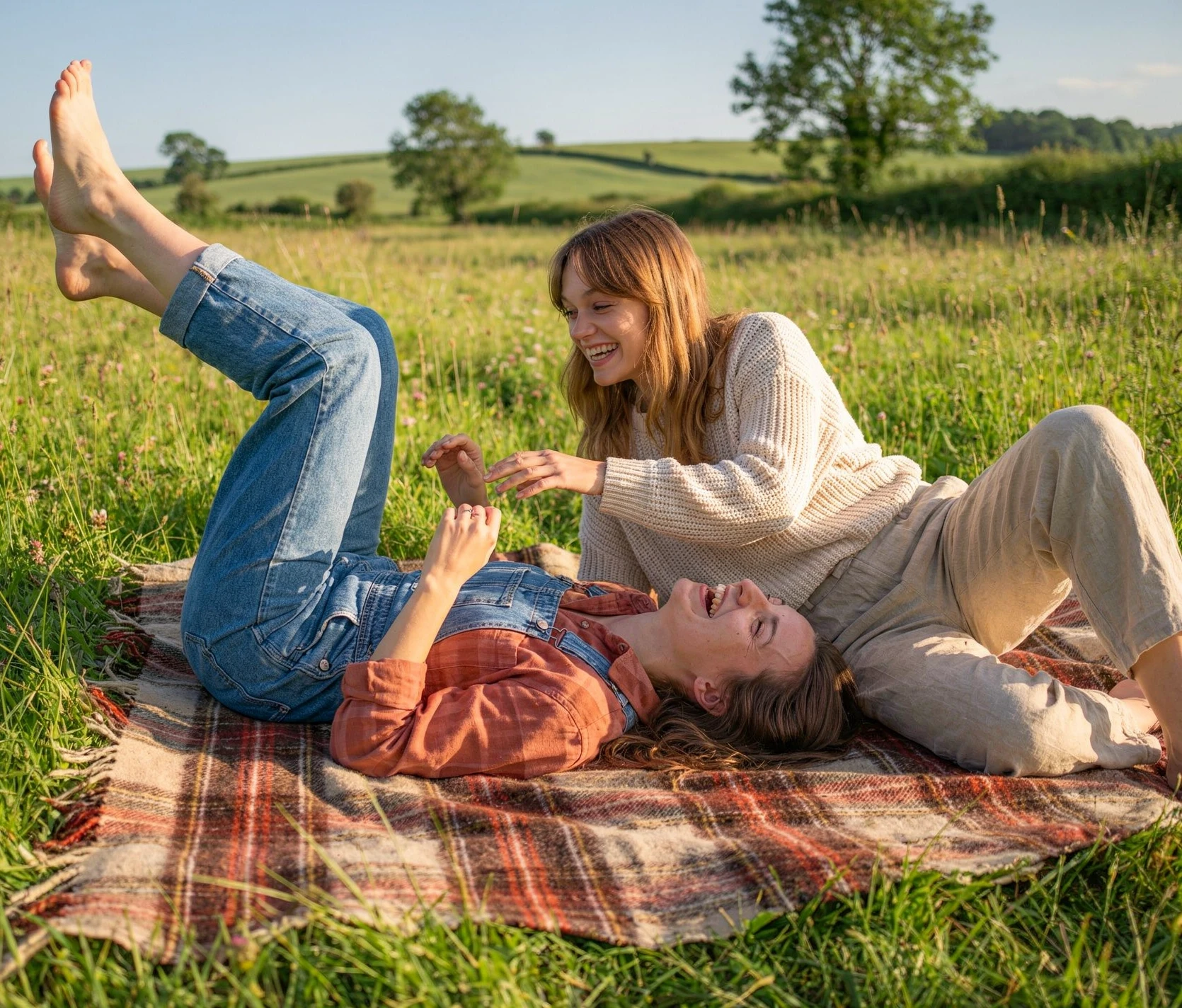 Dynamic picture of a cyclist riding downhill