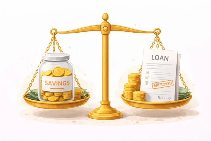 Should you take a loan or use savings?