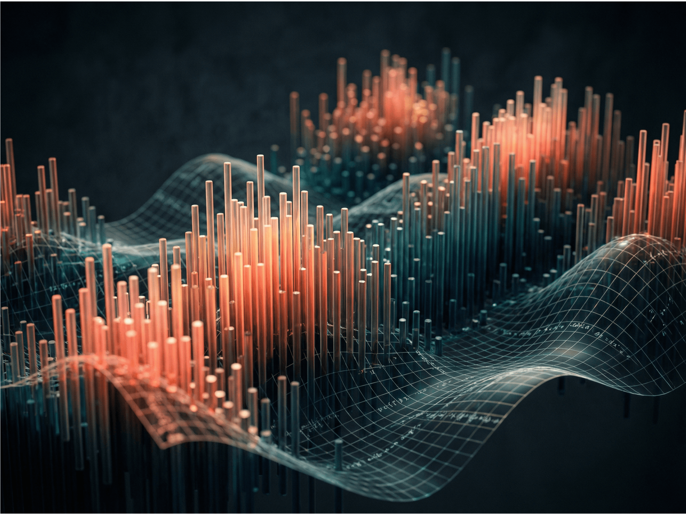 A person is using a MIDI keyboard and a laptop, creating music in a modern digital studio with a keyboard in the background.