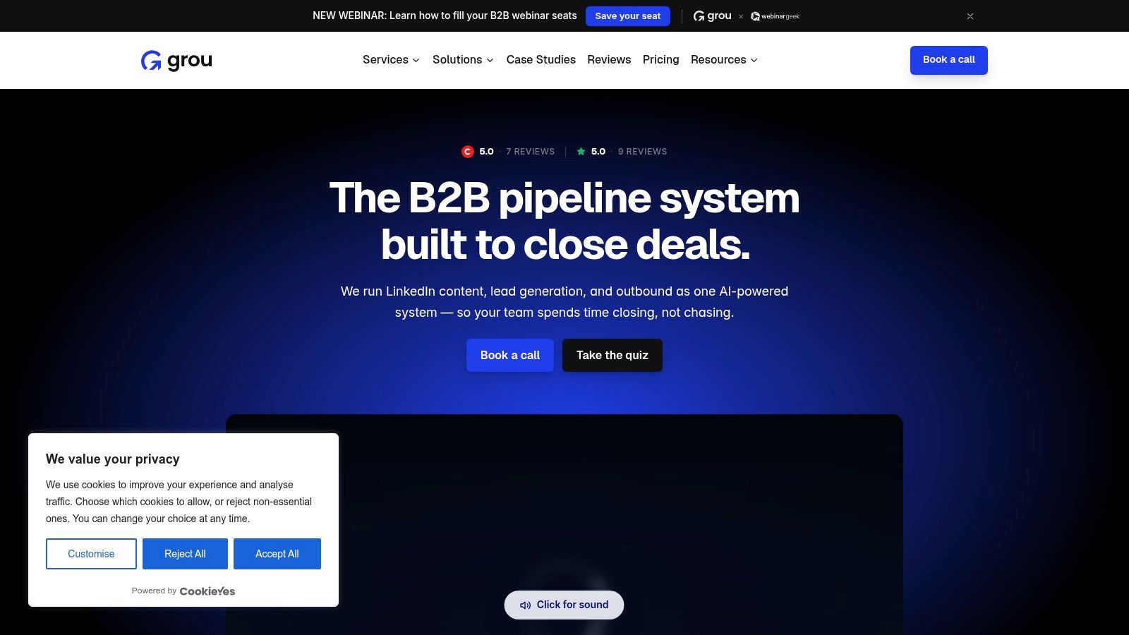 Screenshot from https://grouglobal.com