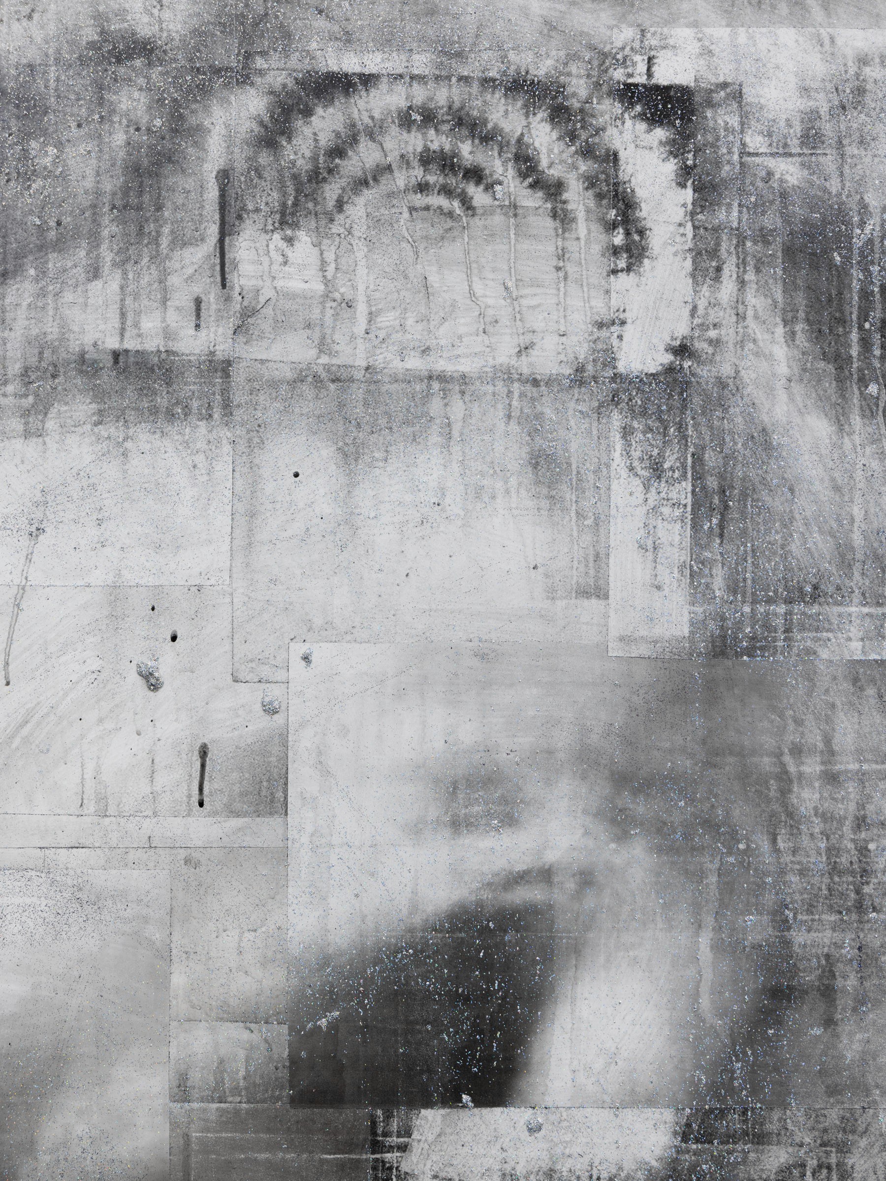 Nicholas Cheveldave artwork collage on canvas