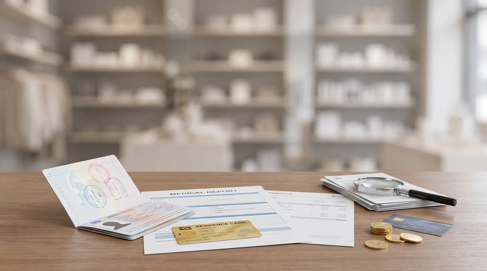 Golden visa application delay UAE with missing documents on desk